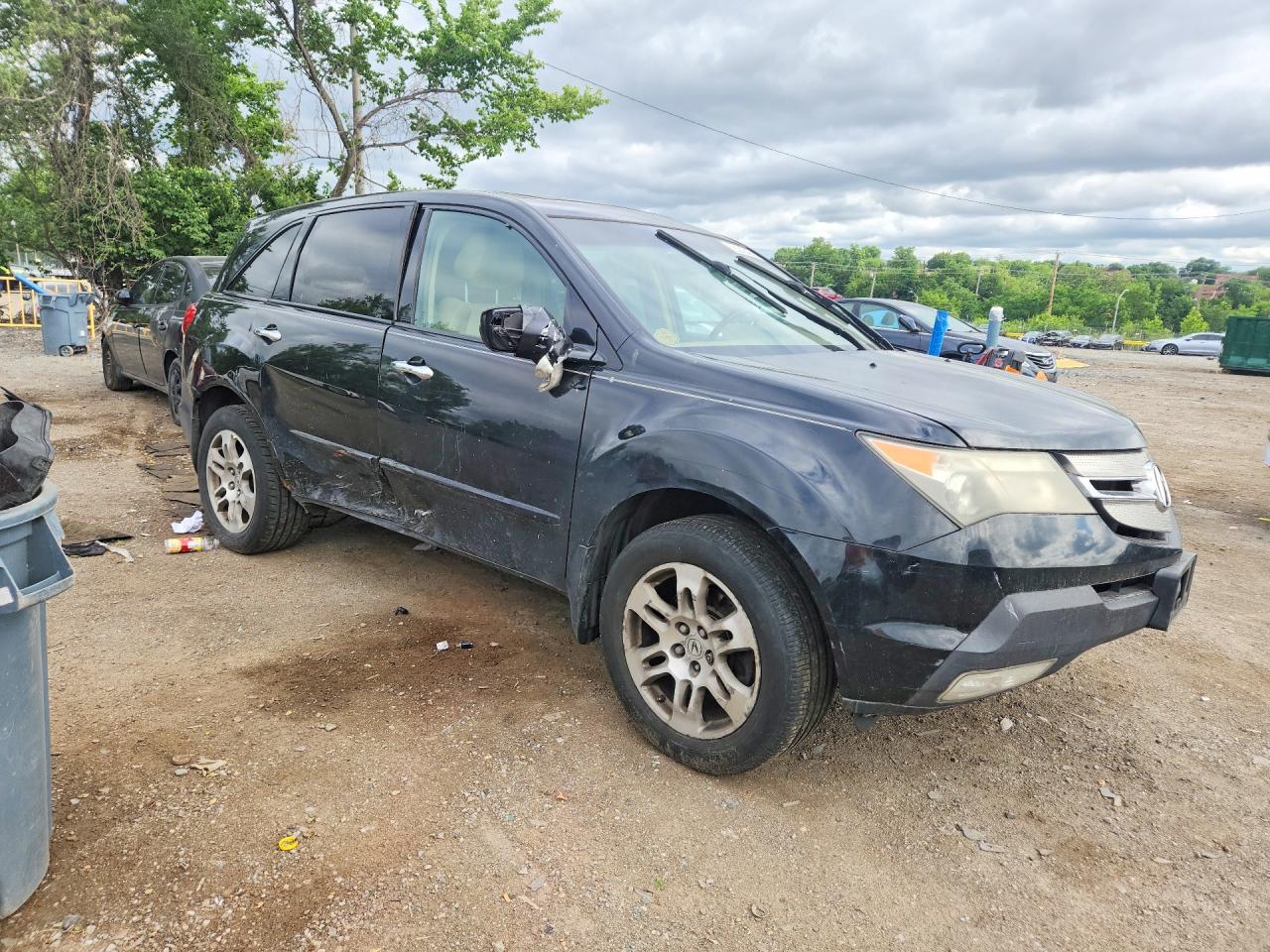 2008 Acura Mdx Technology Black vin: 2HNYD28378H512468