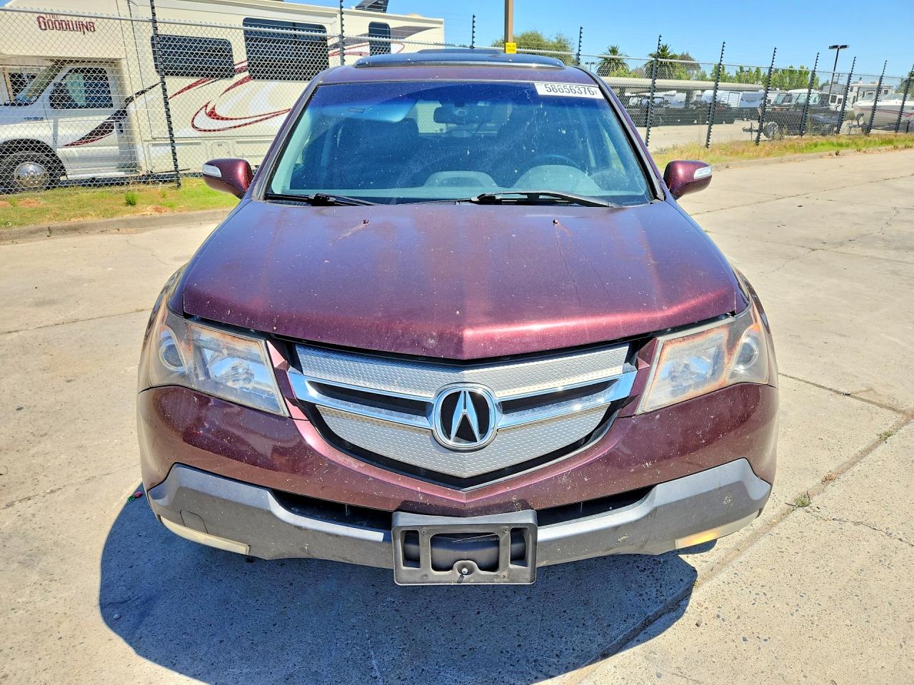 2008 Acura Mdx Technology Бордовый vin: 2HNYD28378H532316