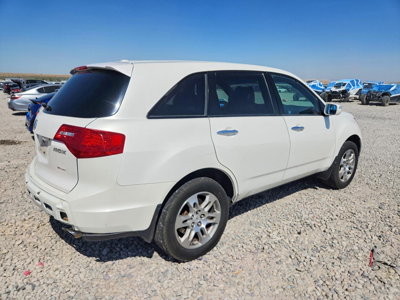 2007 Acura Mdx Technology White vin: 2HNYD28387H538110
