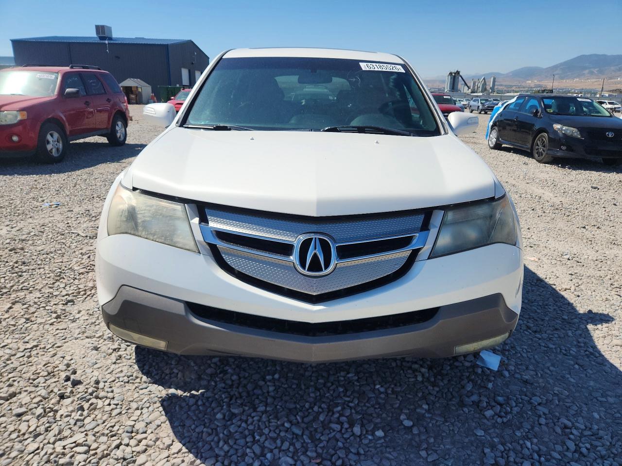 2007 Acura Mdx Technology White vin: 2HNYD28387H538110