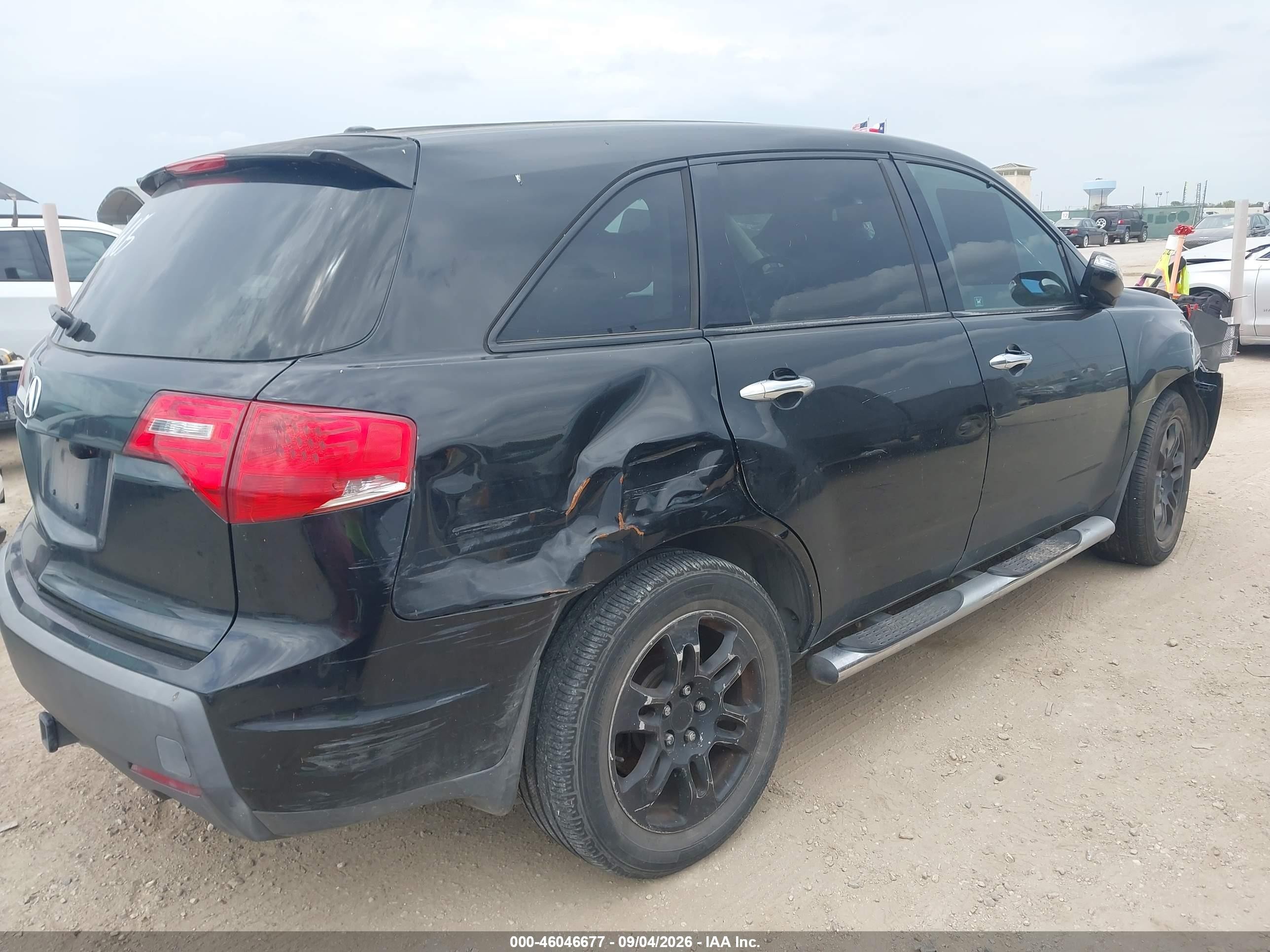 2008 Acura Mdx Technology Package Black vin: 2HNYD28388H500605