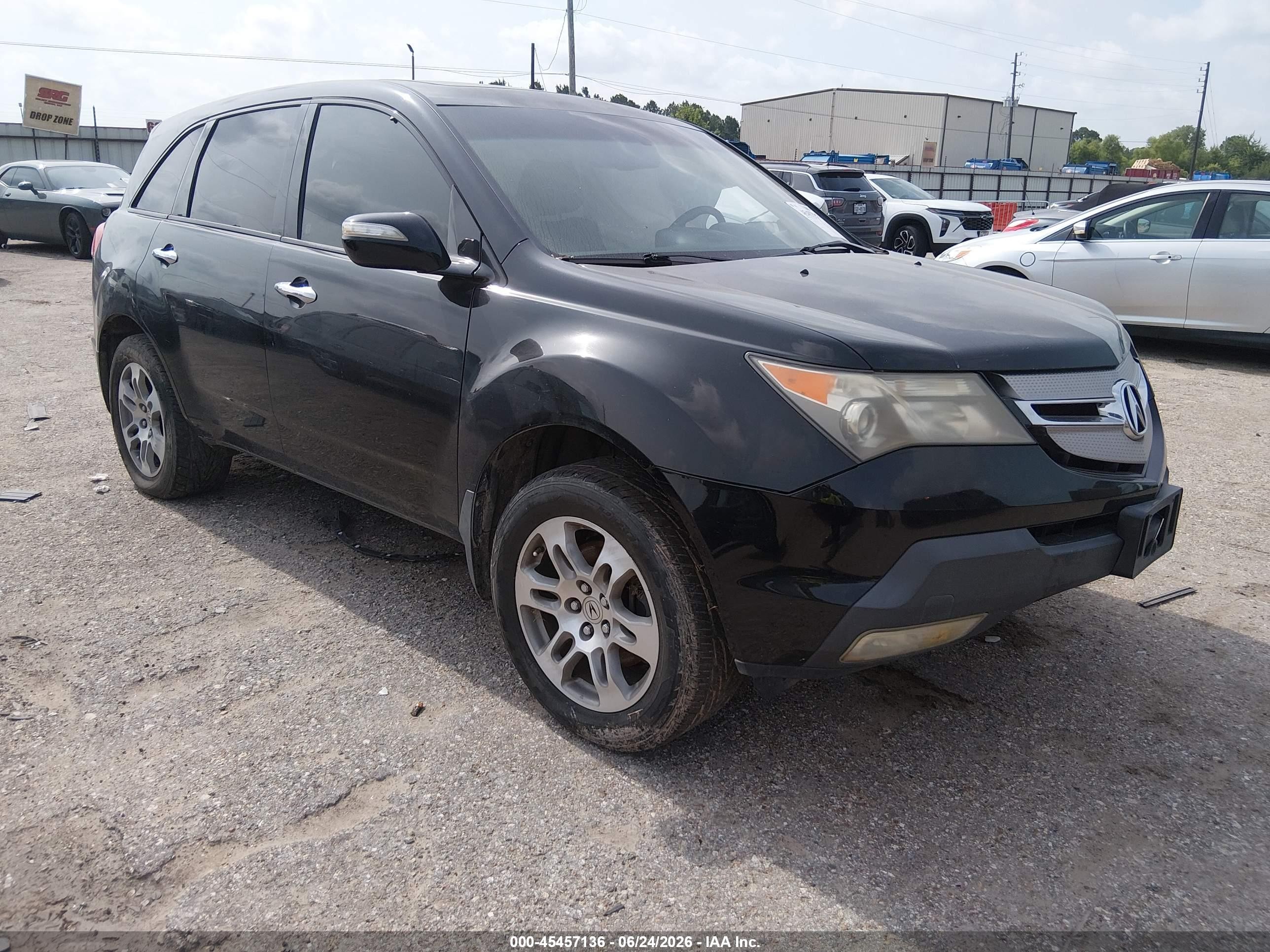 2008 Acura Mdx Technology Package Black vin: 2HNYD28388H525780