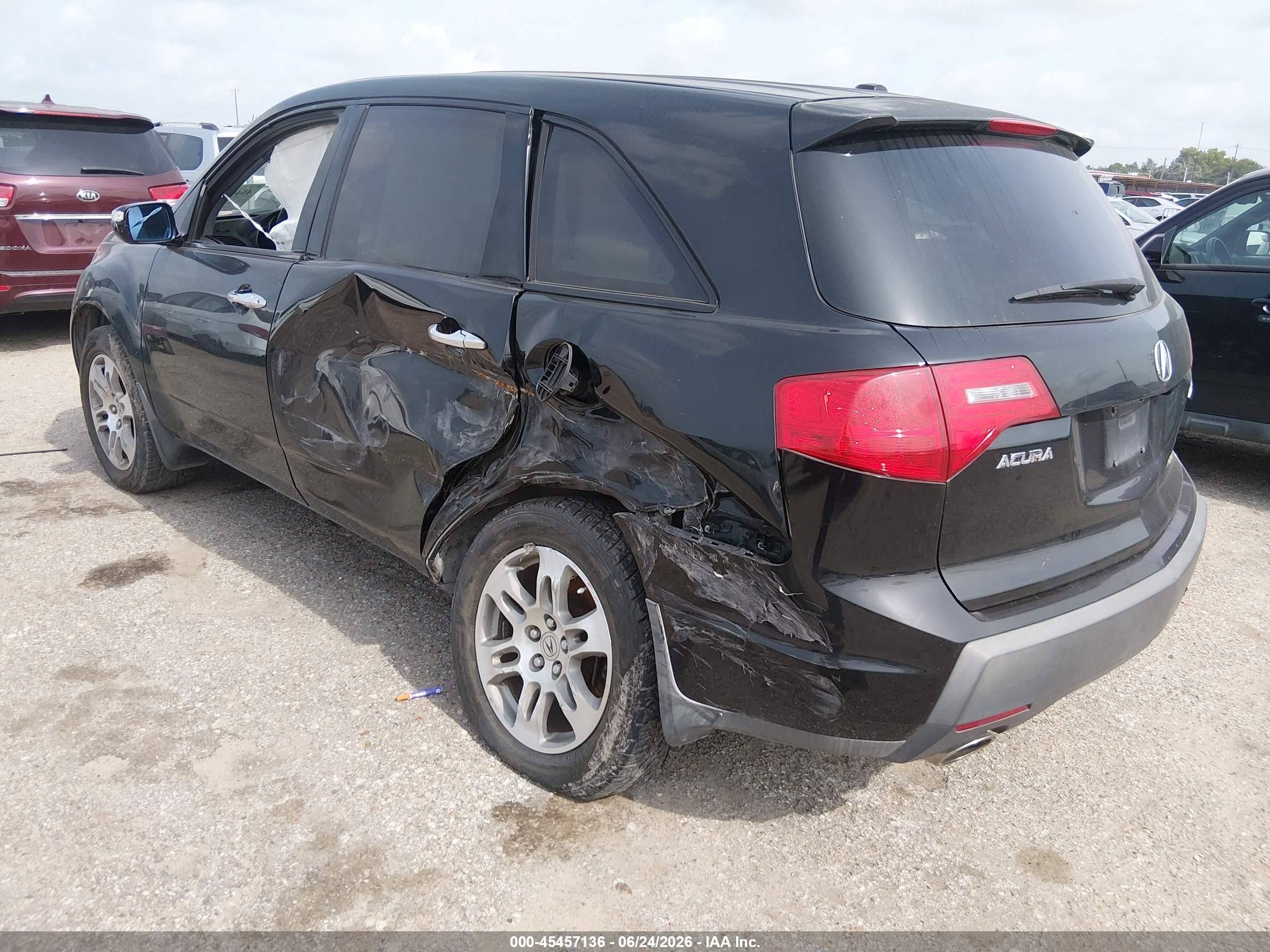 2008 Acura Mdx Technology Package Черный vin: 2HNYD28388H525780