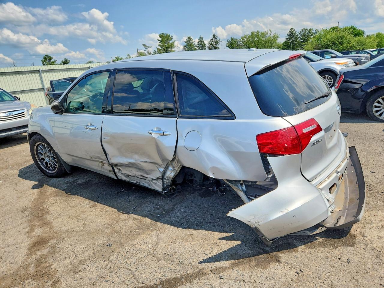 2007 Acura Mdx Technology White vin: 2HNYD28397H503057