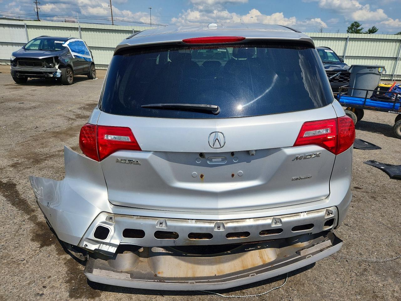 2007 Acura Mdx Technology White vin: 2HNYD28397H503057