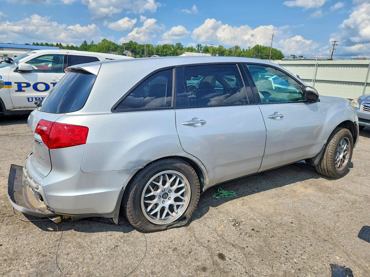 2007 Acura Mdx Technology White vin: 2HNYD28397H503057