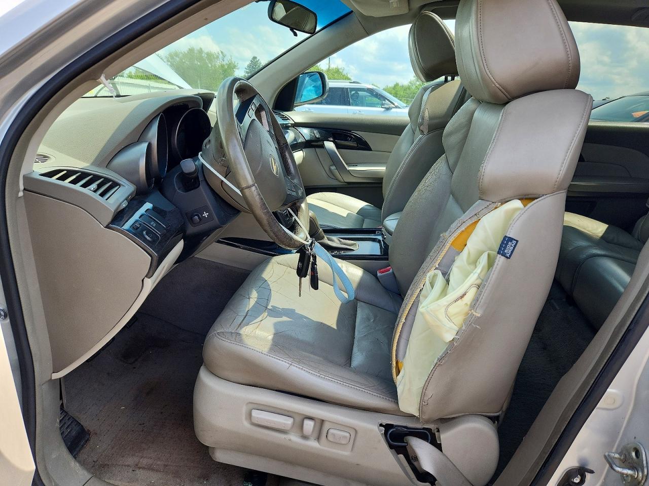 2007 Acura Mdx Technology White vin: 2HNYD28397H503057