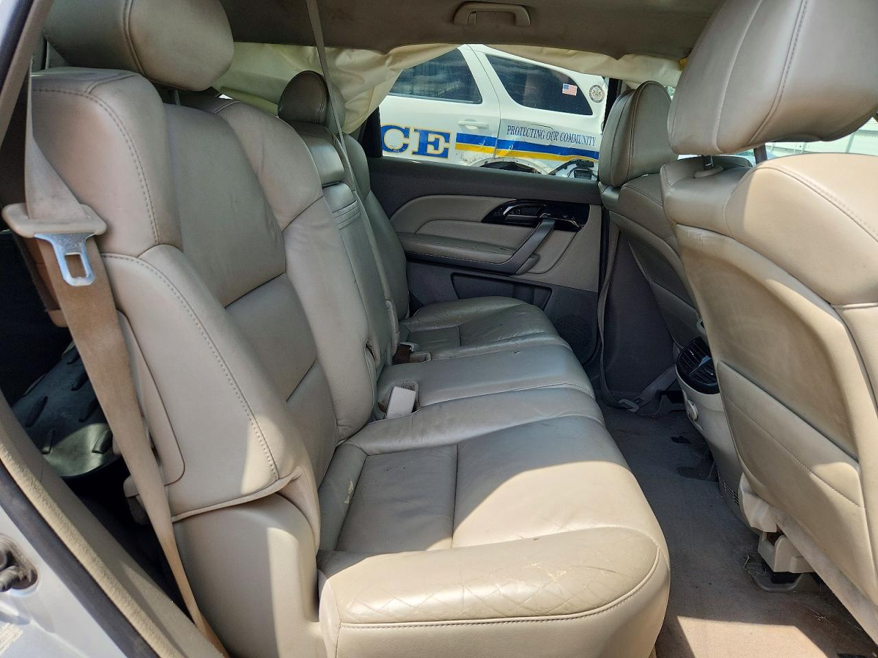2007 Acura Mdx Technology White vin: 2HNYD28397H503057