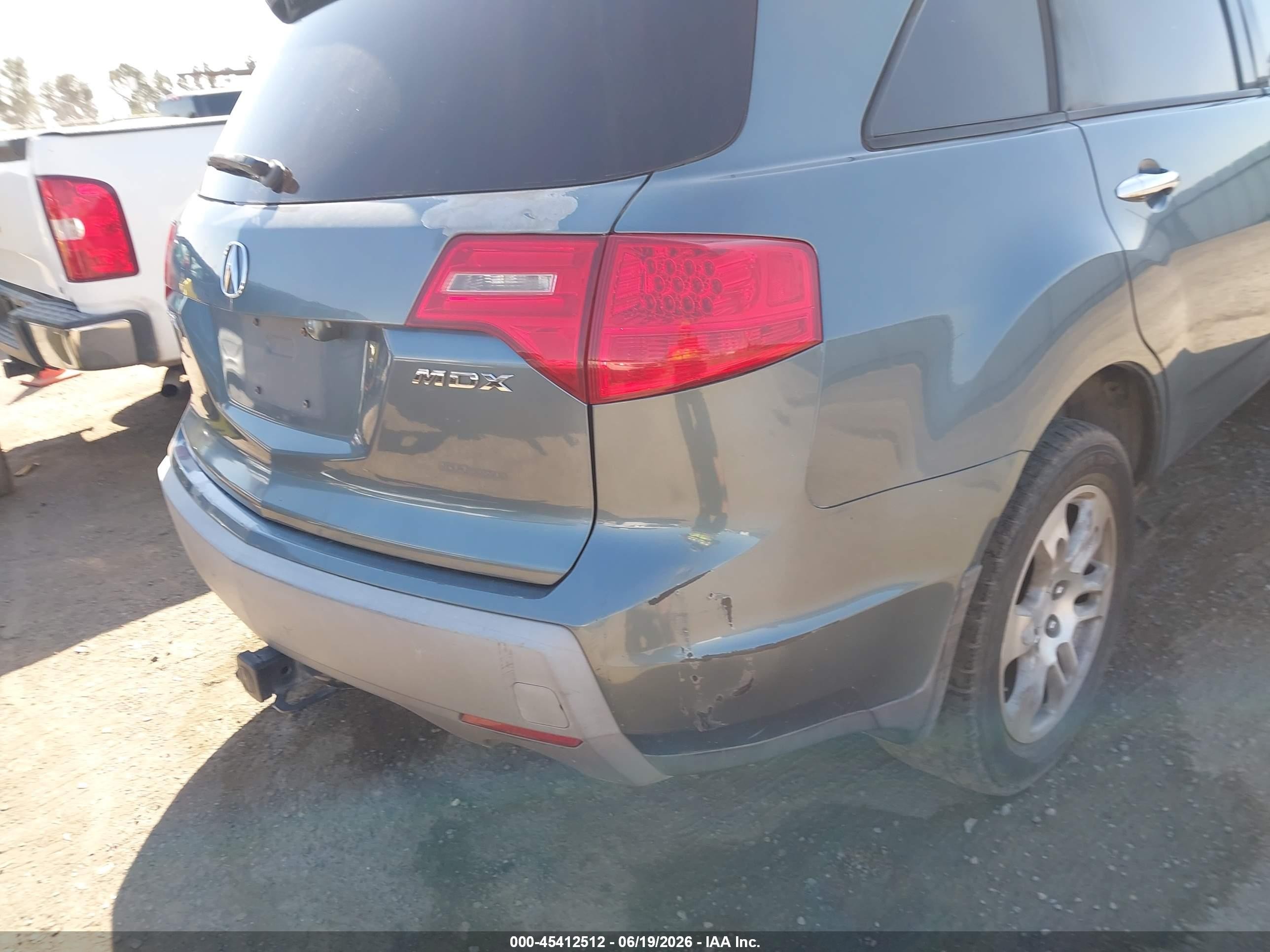 2007 Acura Mdx Technology Package Blue vin: 2HNYD28397H536219