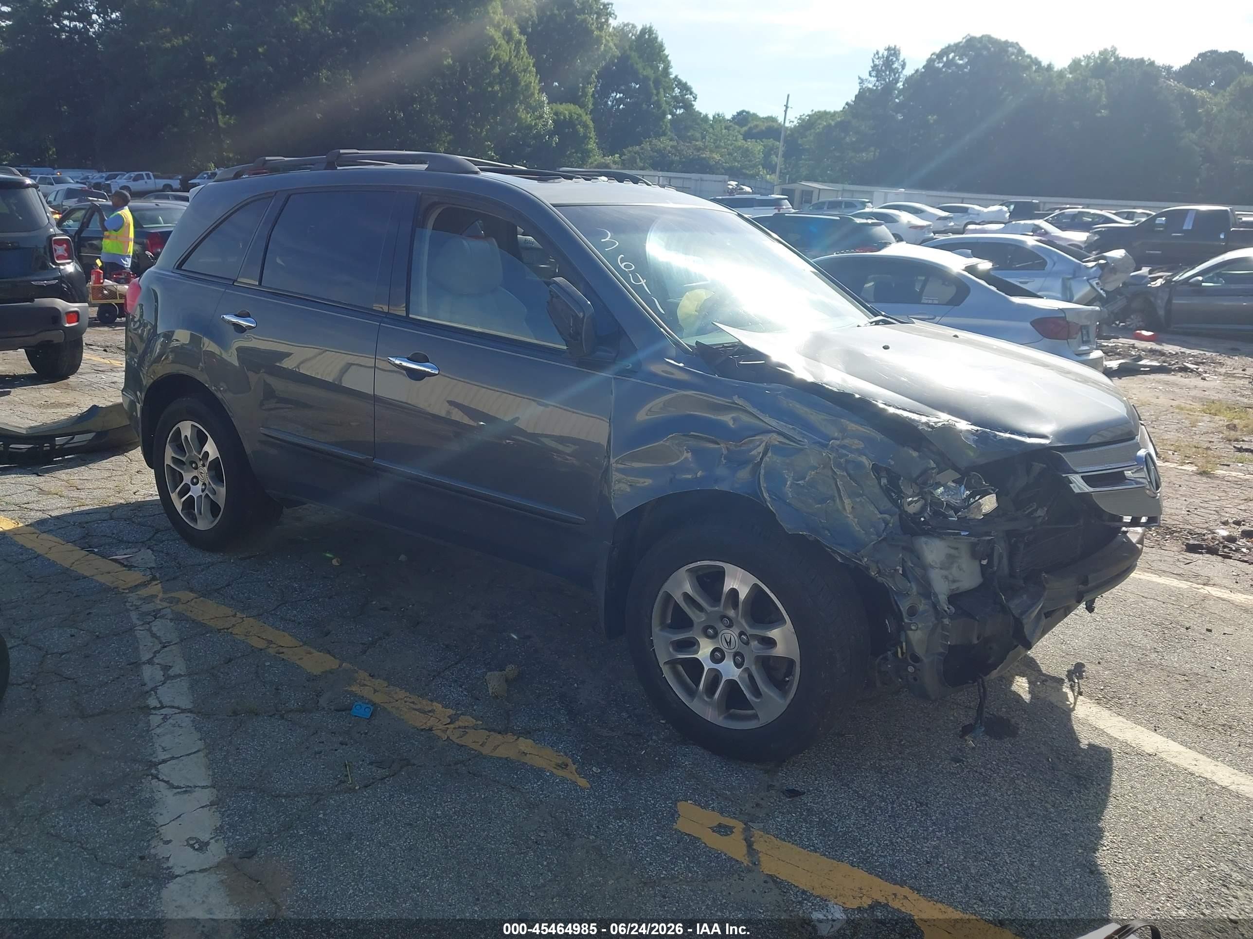 2007 Acura Mdx Technology Package Gray vin: 2HNYD28397H543641