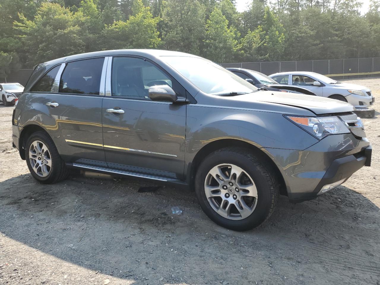 2007 Acura Mdx Technology Gray vin: 2HNYD28397H548578