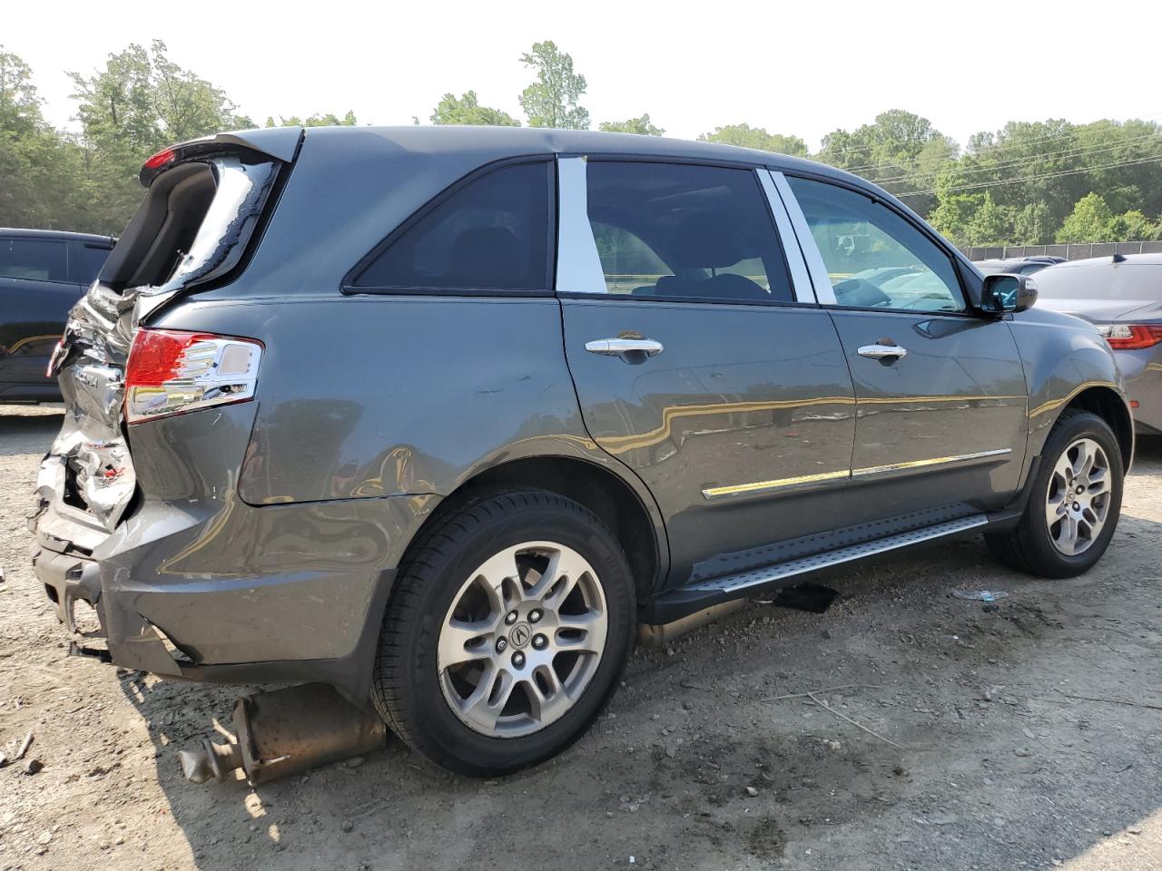 2007 Acura Mdx Technology Gray vin: 2HNYD28397H548578