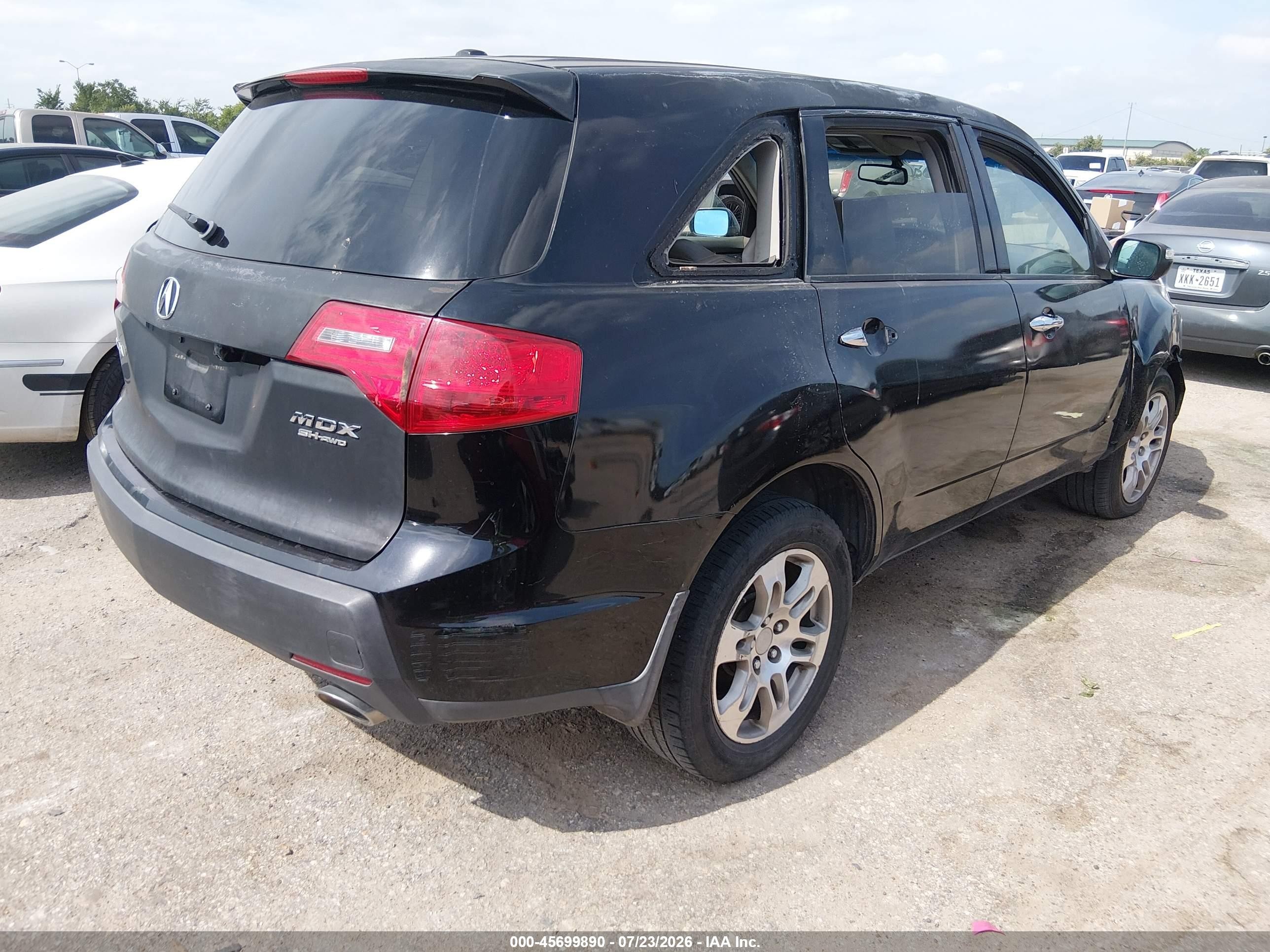 2008 Acura Mdx Technology Package Black vin: 2HNYD28398H504825