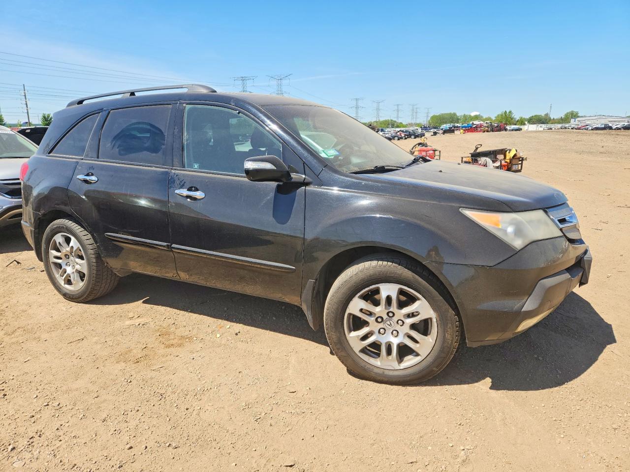 2008 Acura Mdx Technology Черный vin: 2HNYD28398H516702