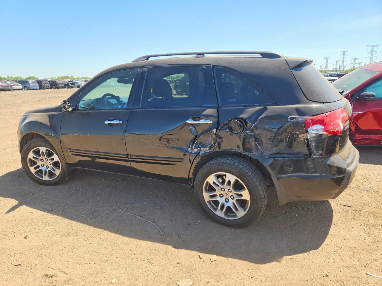 2008 Acura Mdx Technology Черный vin: 2HNYD28398H516702