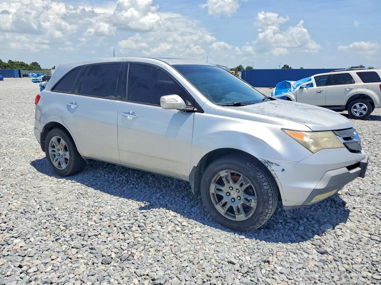 2007 Acura Mdx Technology Silver vin: 2HNYD283X7H504024