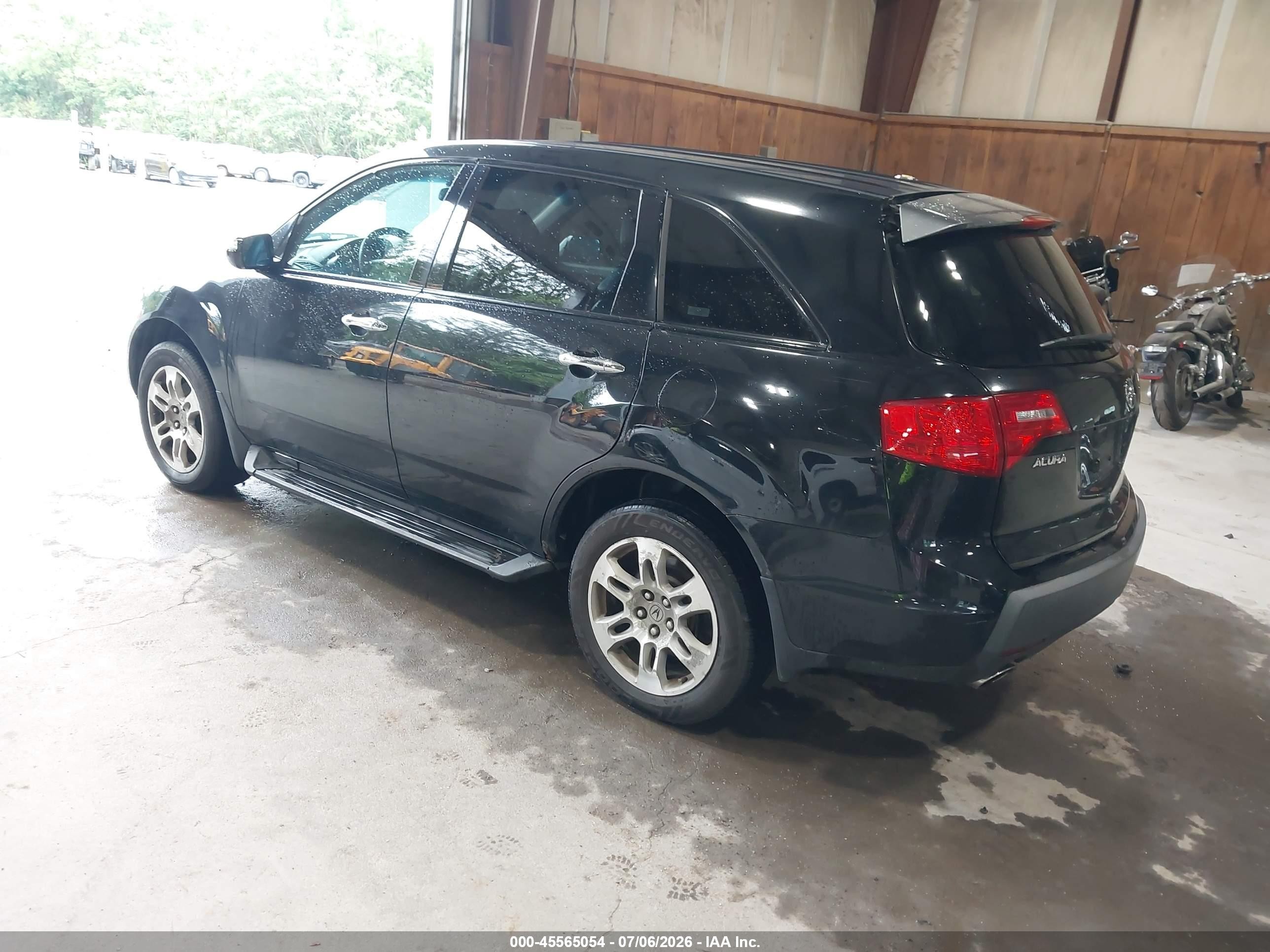 2007 Acura Mdx Technology Package Black vin: 2HNYD283X7H519378