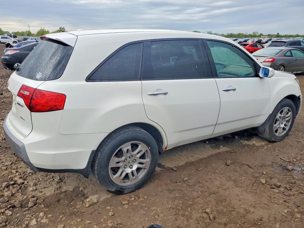2007 Acura Mdx Technology White vin: 2HNYD283X7H550792