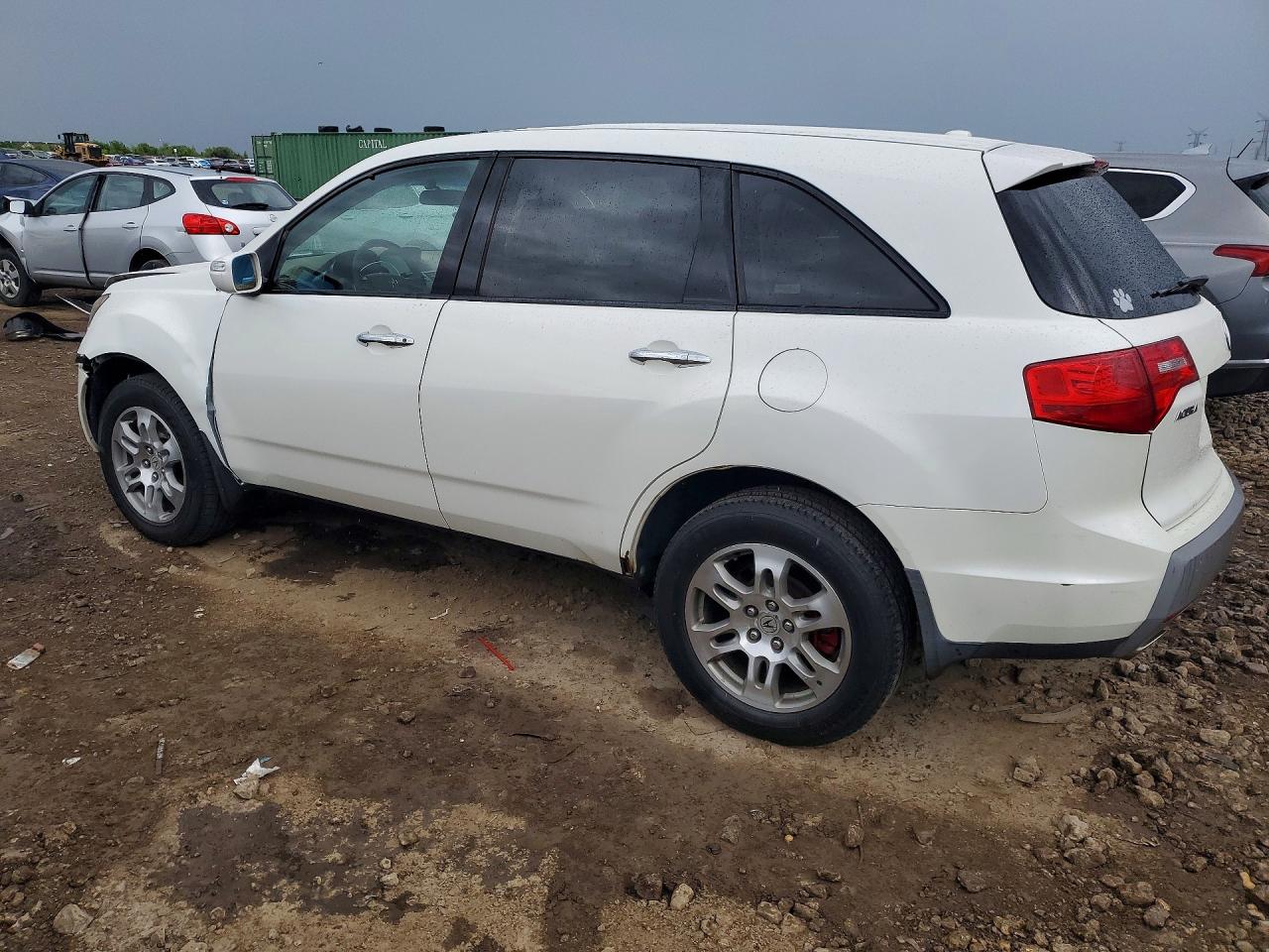 2007 Acura Mdx Technology White vin: 2HNYD283X7H550792