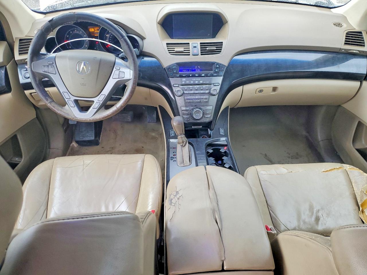 2007 Acura Mdx Technology White vin: 2HNYD283X7H550792