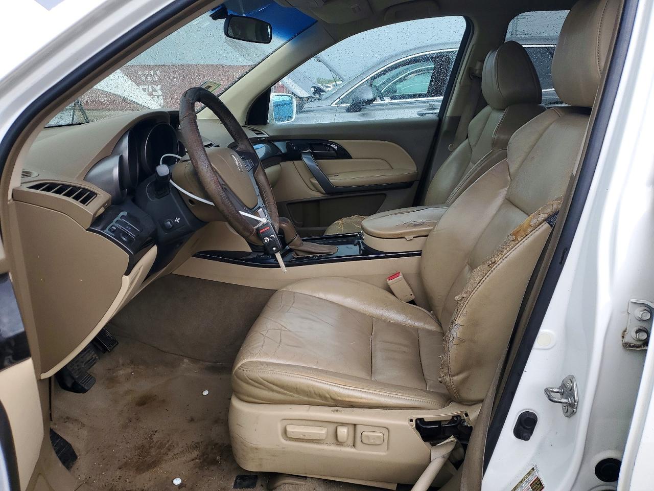 2007 Acura Mdx Technology White vin: 2HNYD283X7H550792