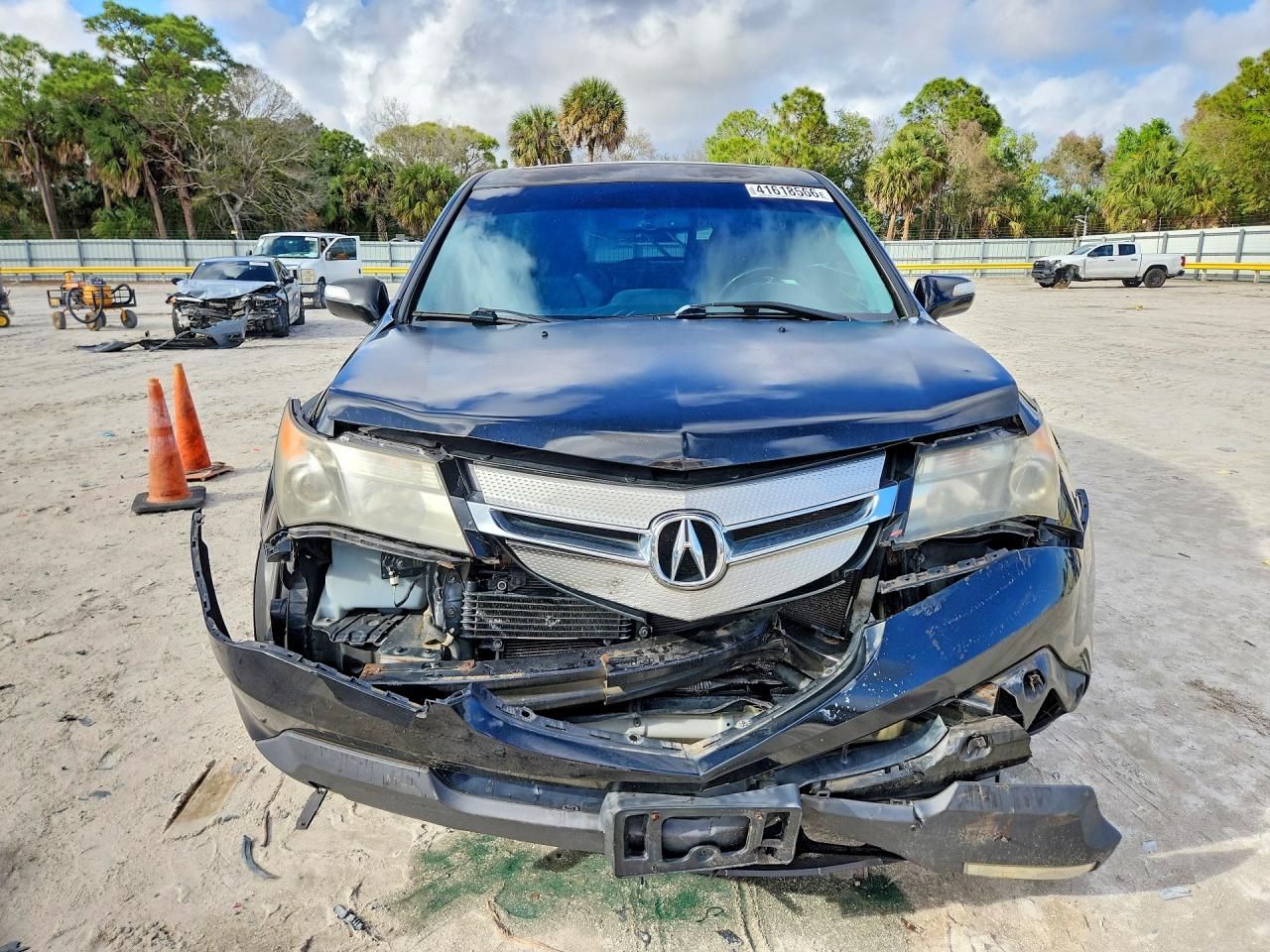 2008 Acura Mdx Technology Black vin: 2HNYD283X8H524890
