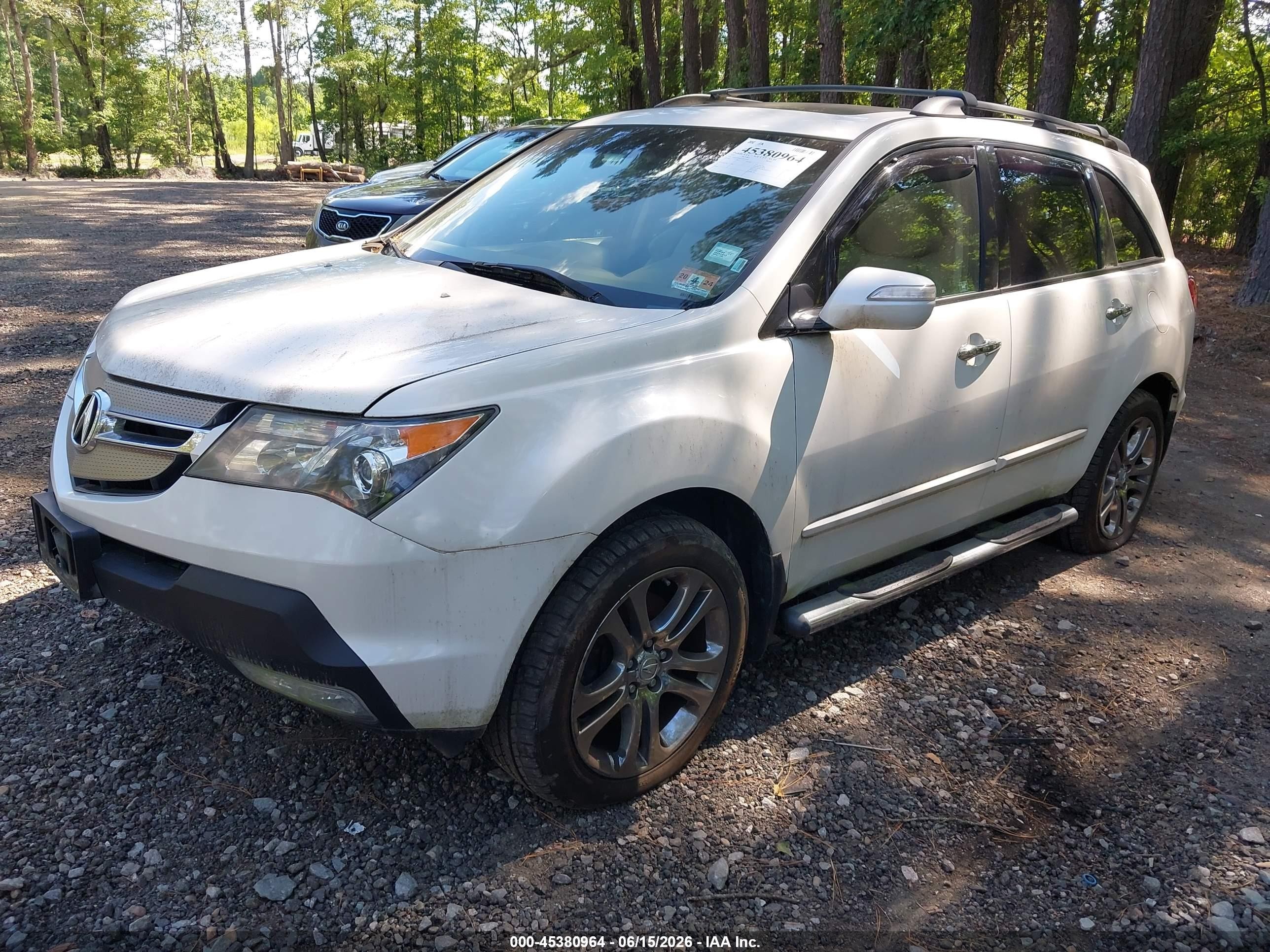 2007 Acura Mdx Technology Package White vin: 2HNYD28407H525070