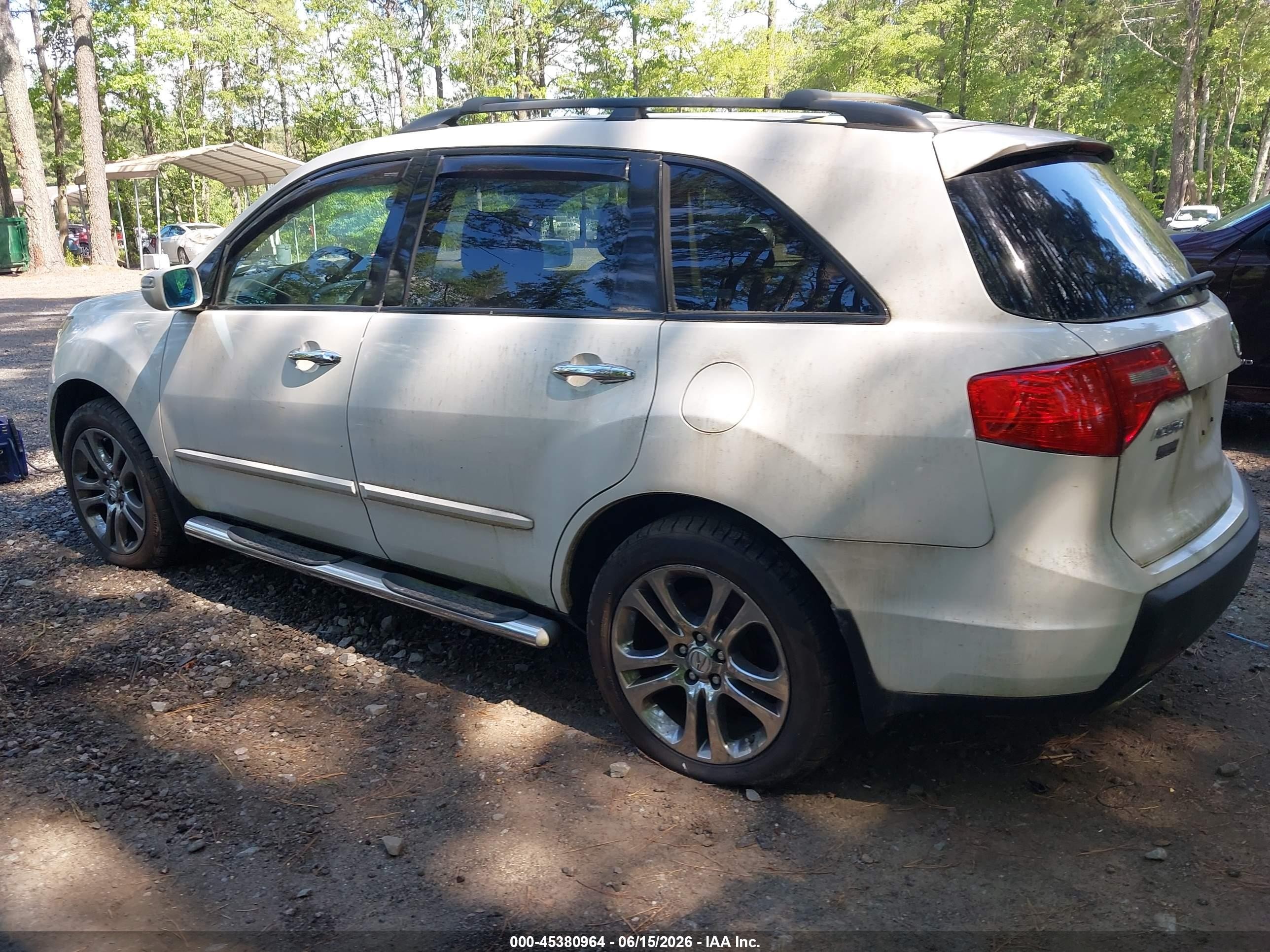 2007 Acura Mdx Technology Package White vin: 2HNYD28407H525070