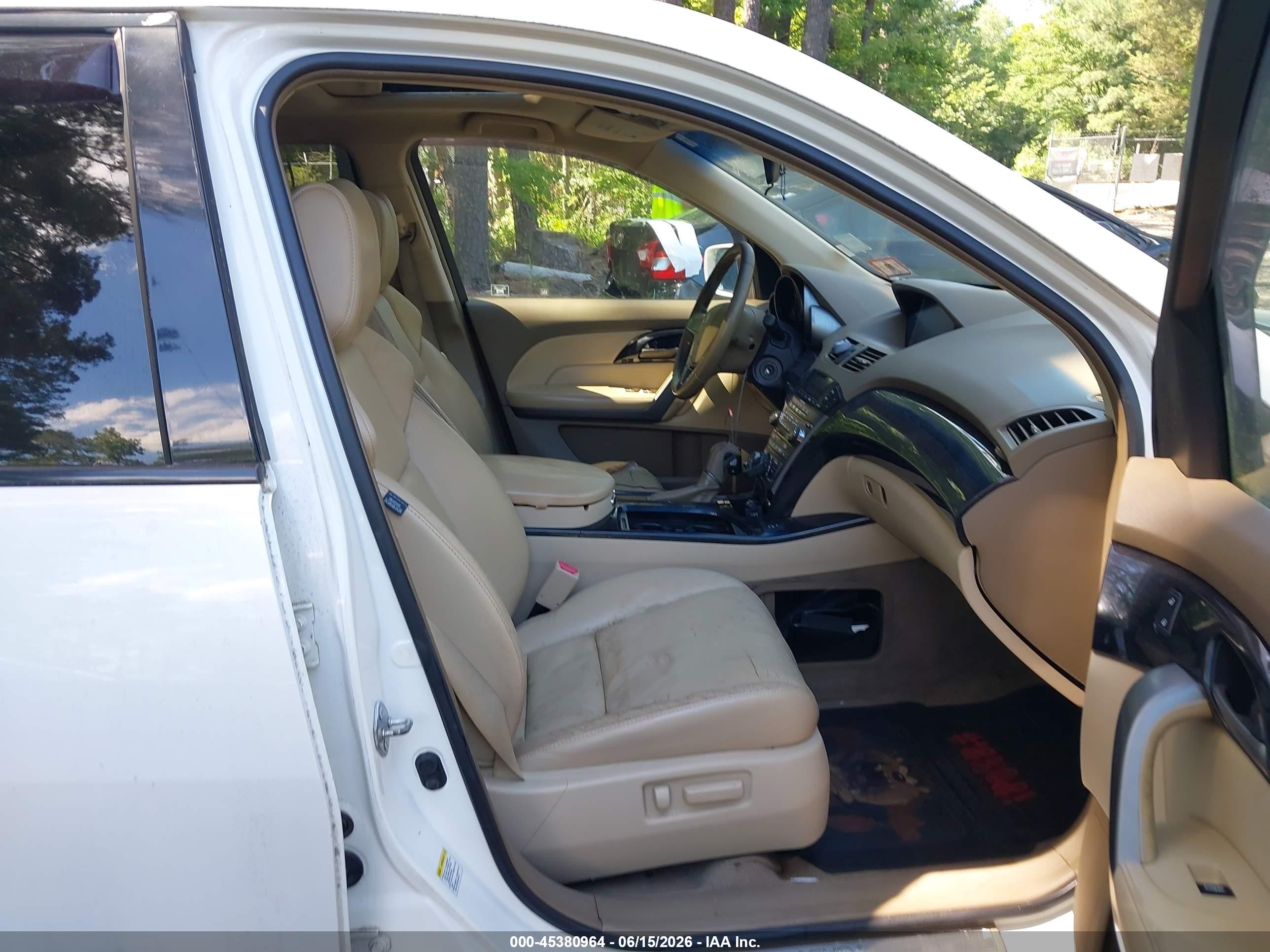 2007 Acura Mdx Technology Package White vin: 2HNYD28407H525070