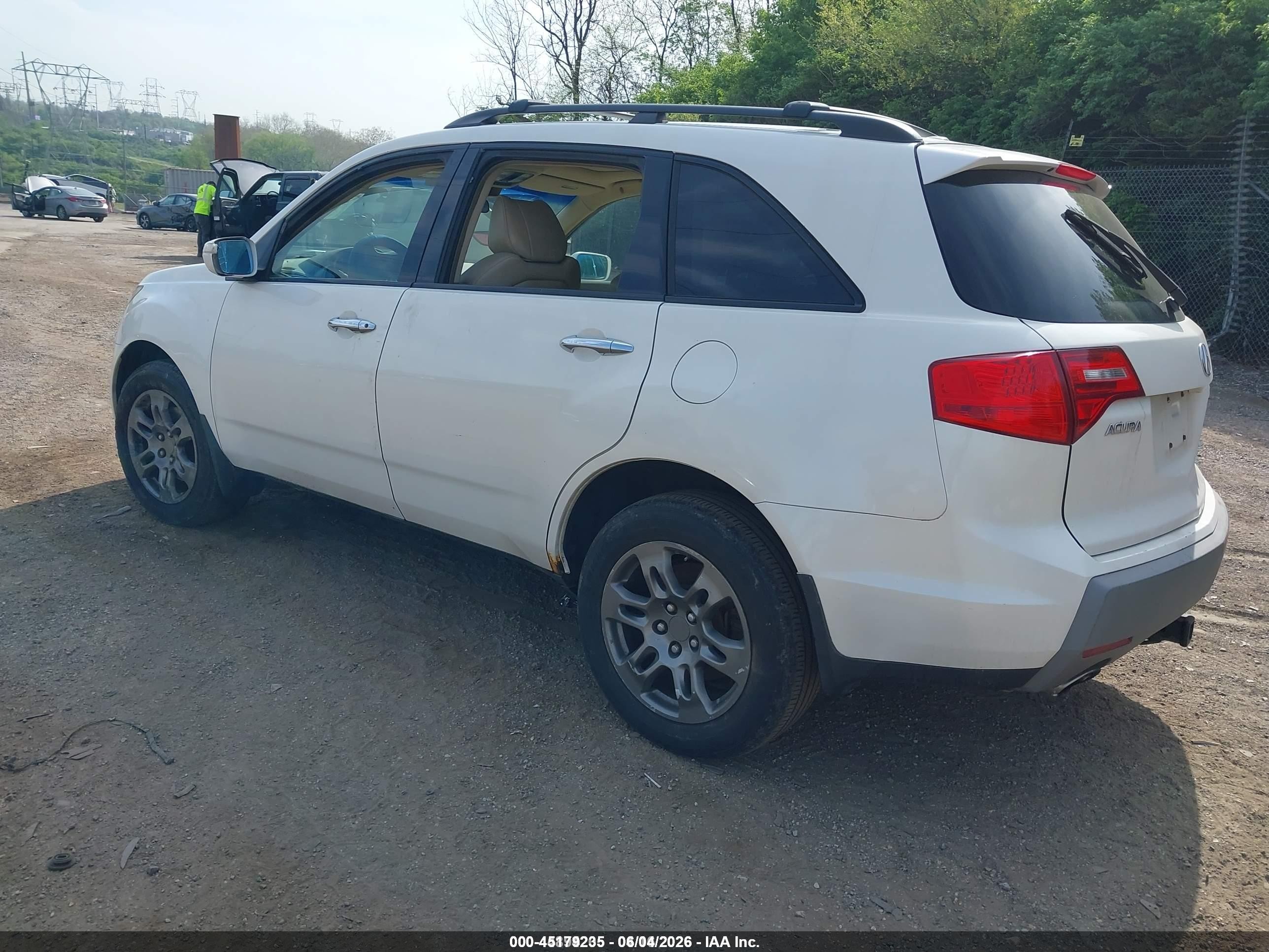 2007 Acura Mdx Technology Package White vin: 2HNYD28407H531886