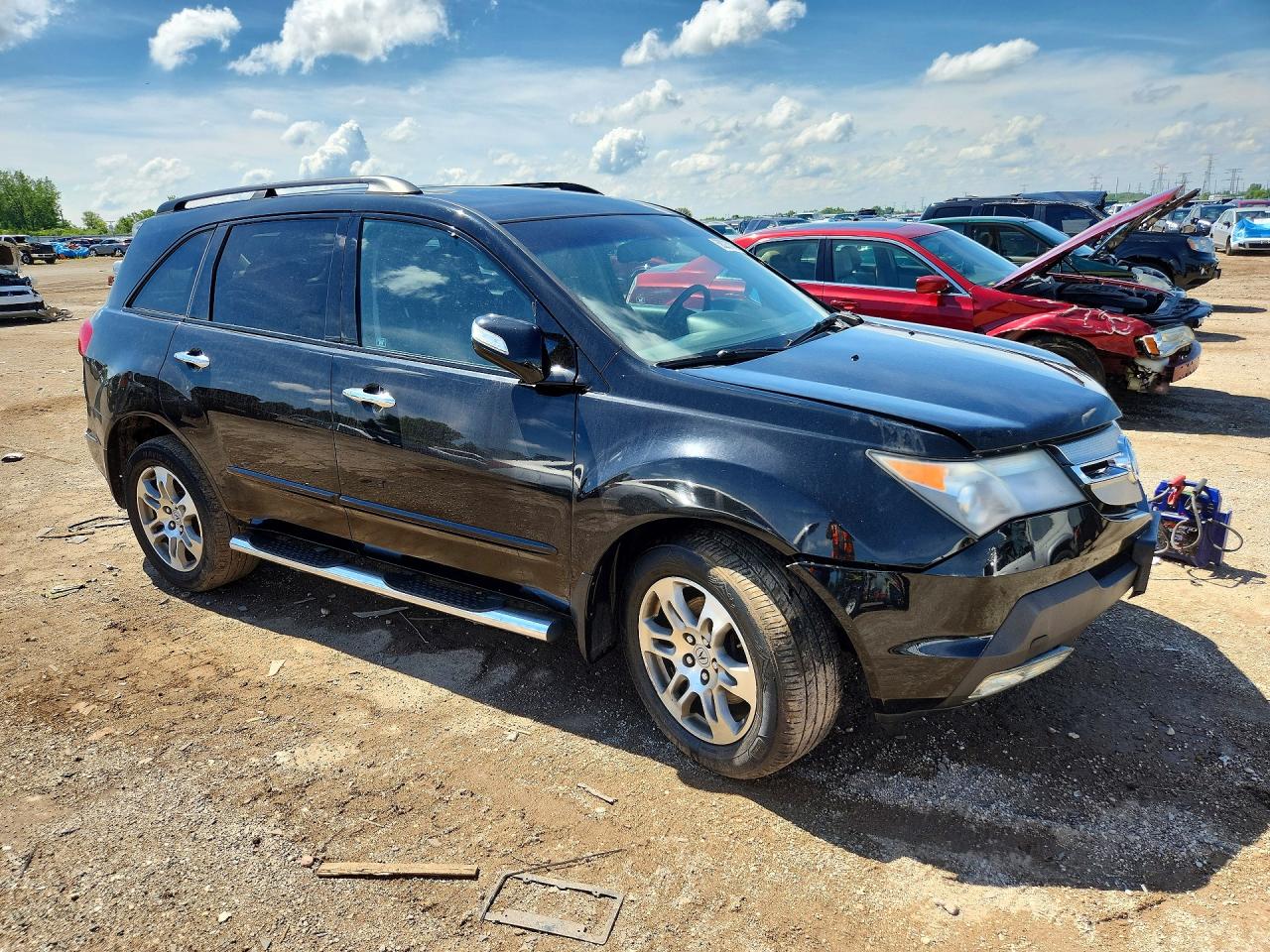 2008 Acura Mdx Technology Black vin: 2HNYD28408H524356