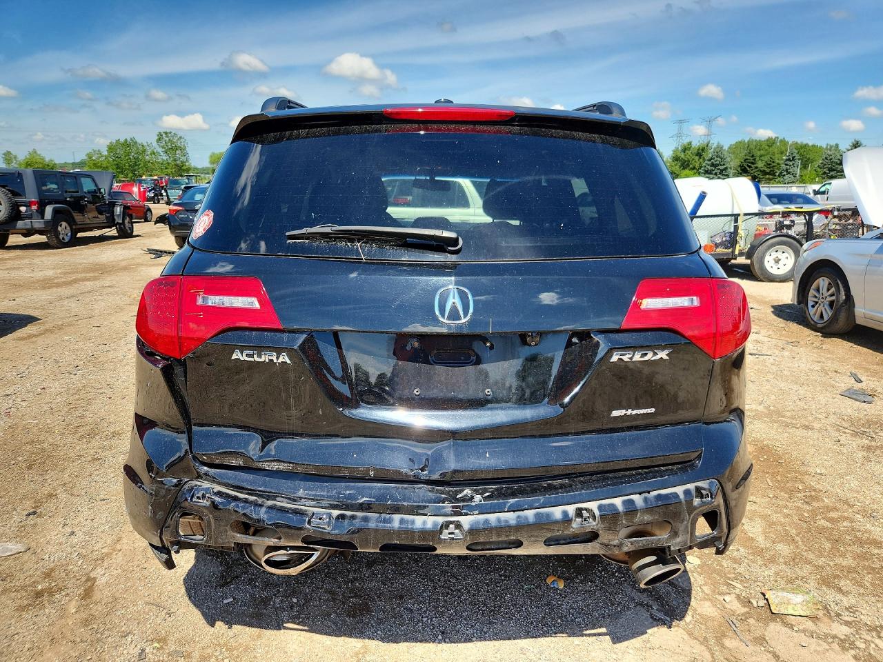 2008 Acura Mdx Technology Black vin: 2HNYD28408H524356