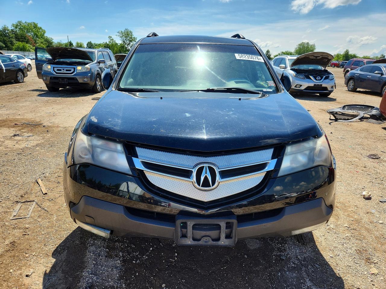 2008 Acura Mdx Technology Black vin: 2HNYD28408H524356