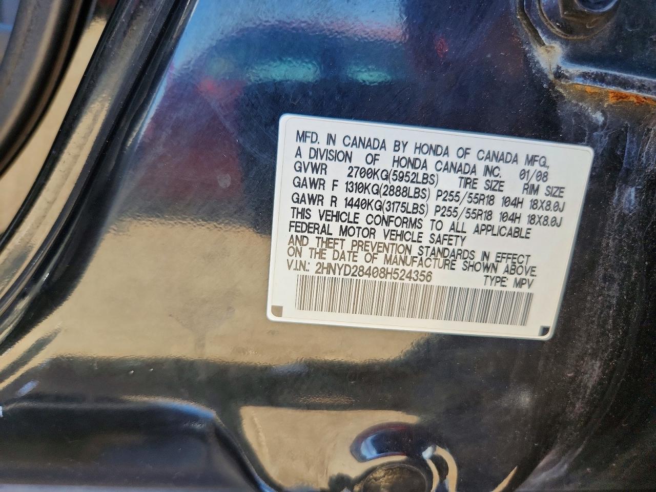 2008 Acura Mdx Technology Black vin: 2HNYD28408H524356