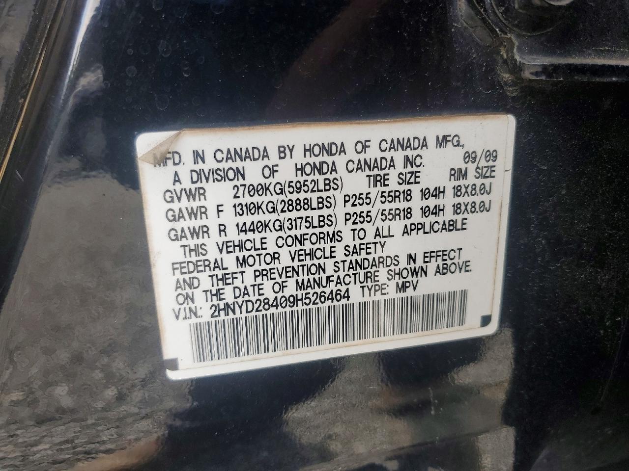 2009 Acura Mdx Technology Black vin: 2HNYD28409H526464