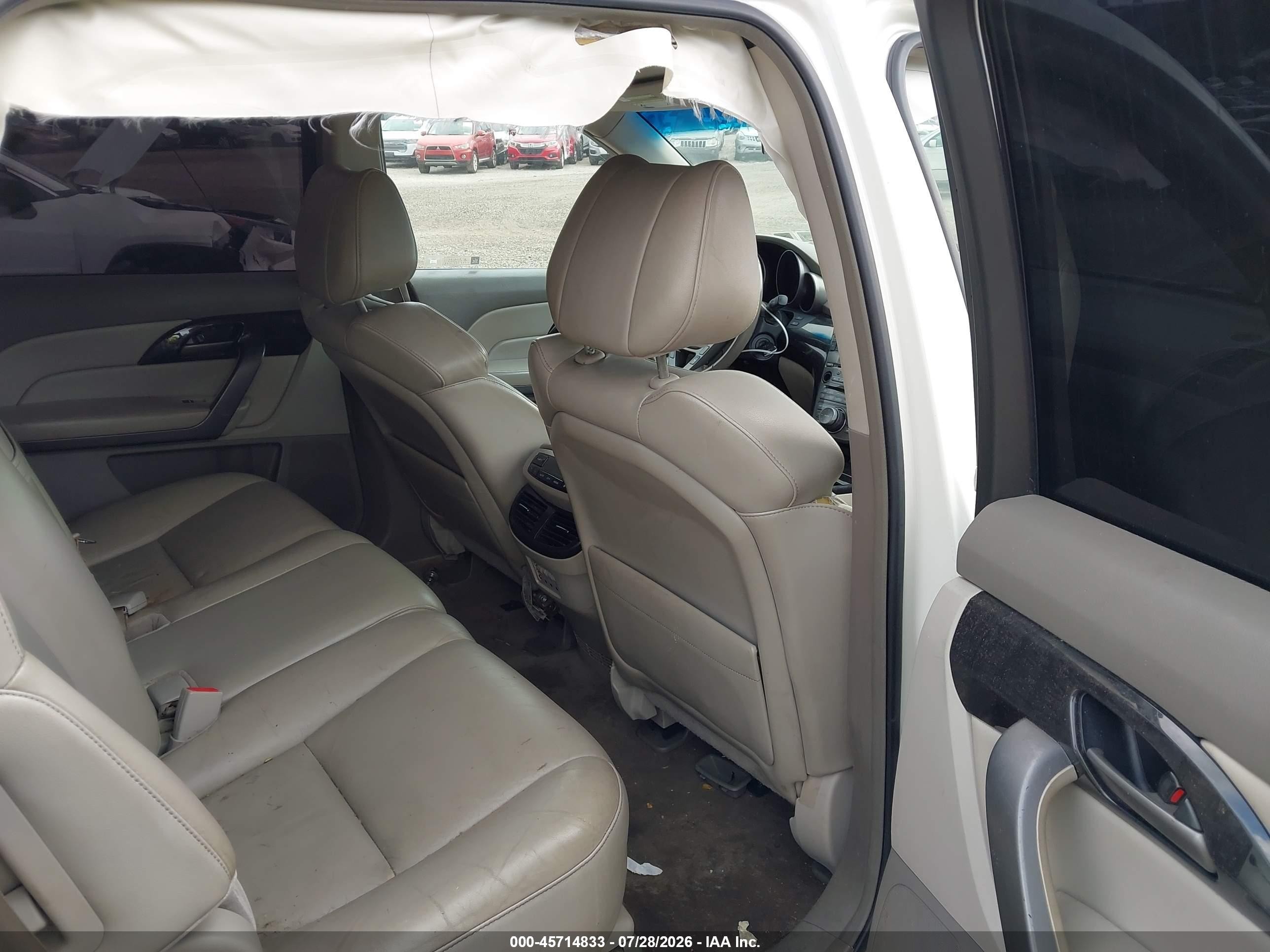 2009 Acura Mdx Technology Package Белый vin: 2HNYD28419H506952