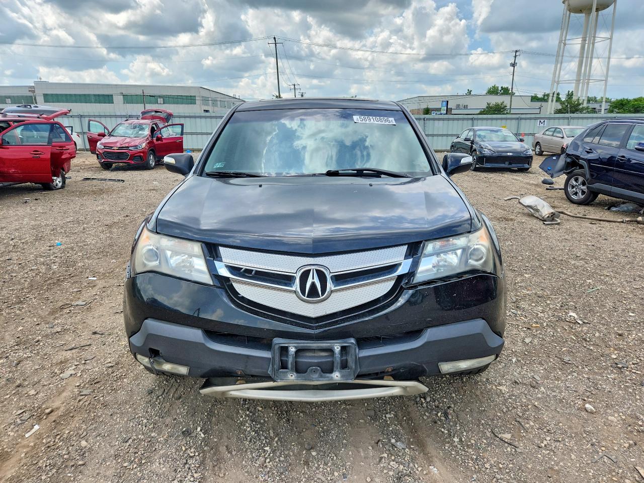 2008 Acura Mdx Technology Black vin: 2HNYD28438H509575