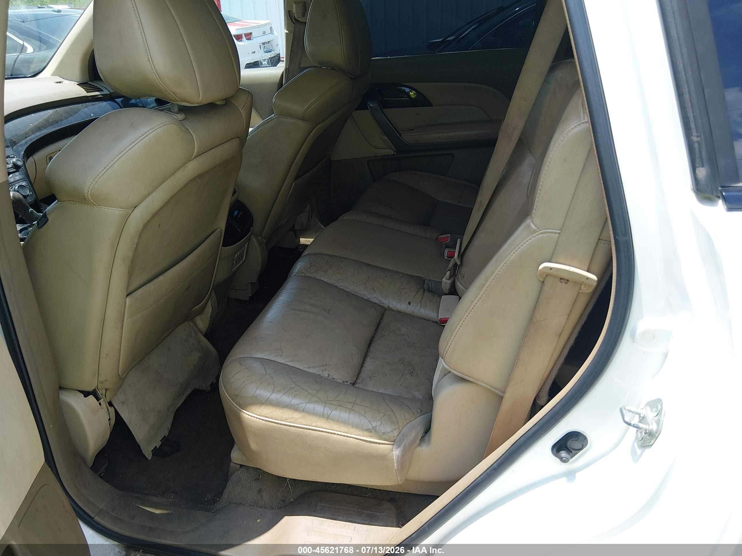 2008 Acura Mdx Technology Package White vin: 2HNYD28448H500903