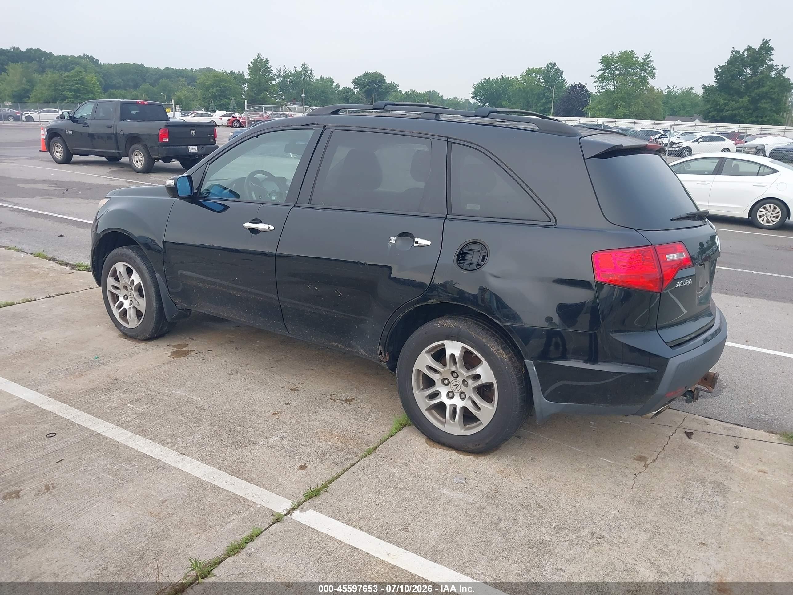 2008 Acura Mdx Technology Package Black vin: 2HNYD28448H501226