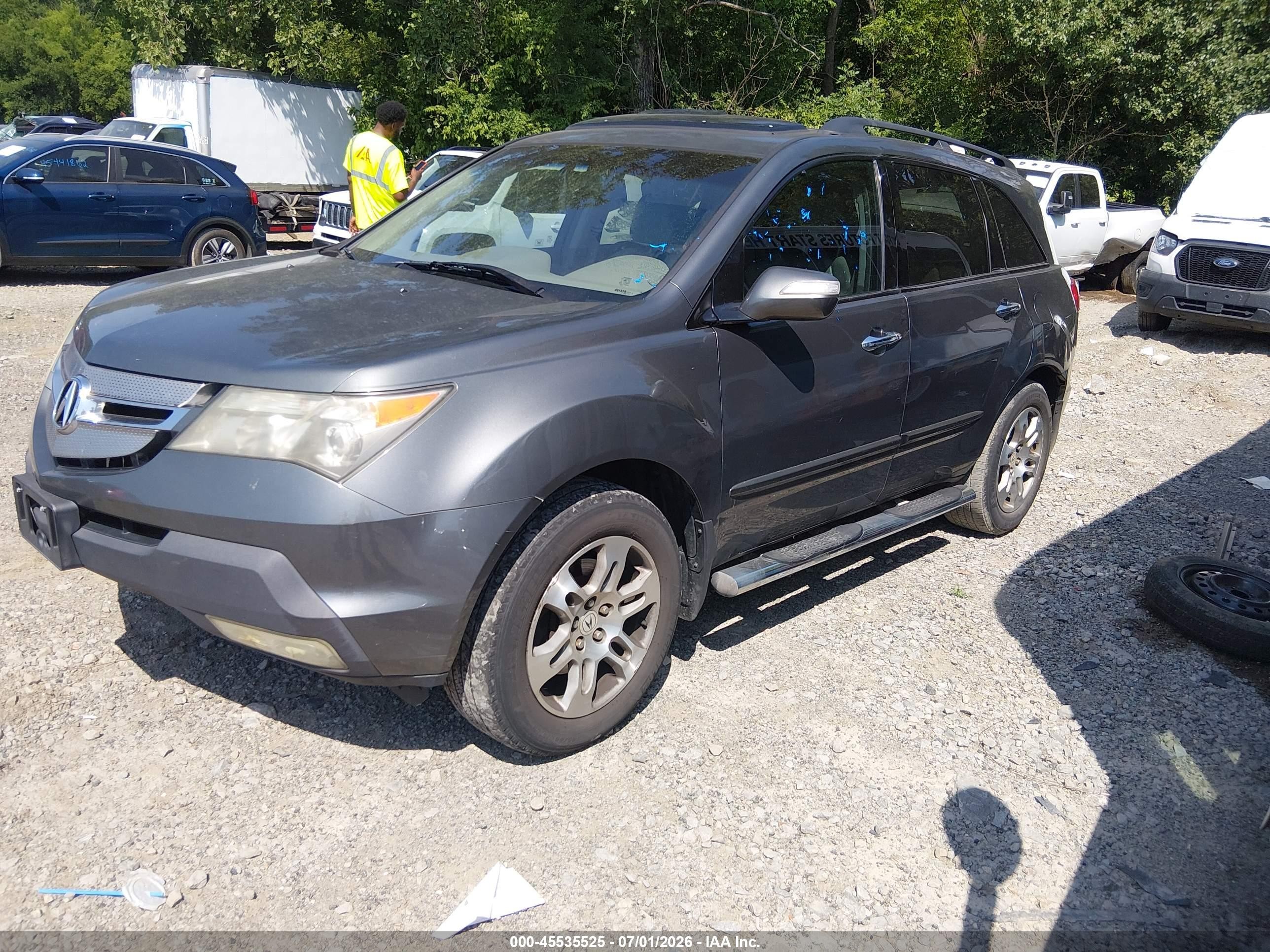2008 Acura Mdx Technology Package Silver vin: 2HNYD28448H526336