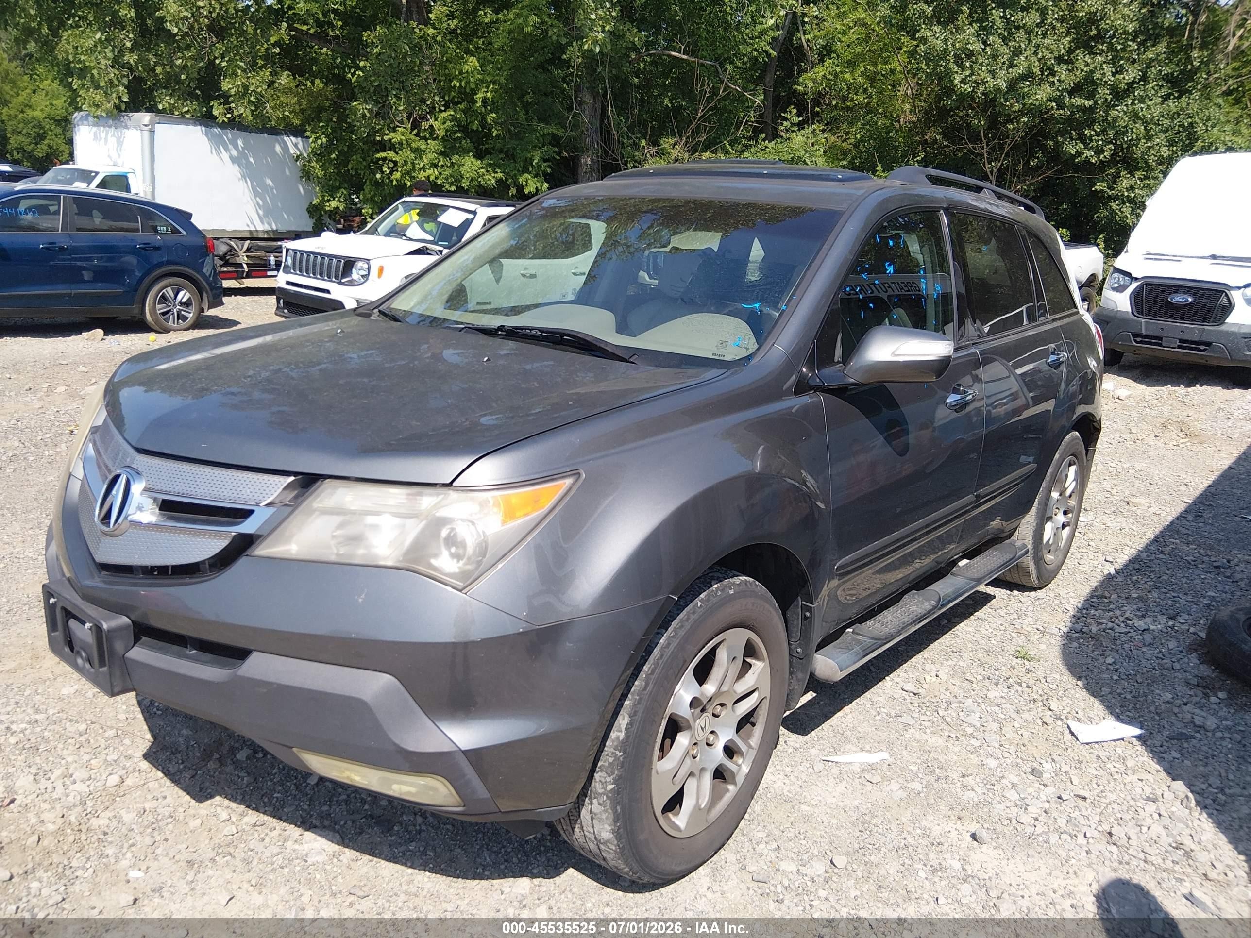 2008 Acura Mdx Technology Package Silver vin: 2HNYD28448H526336