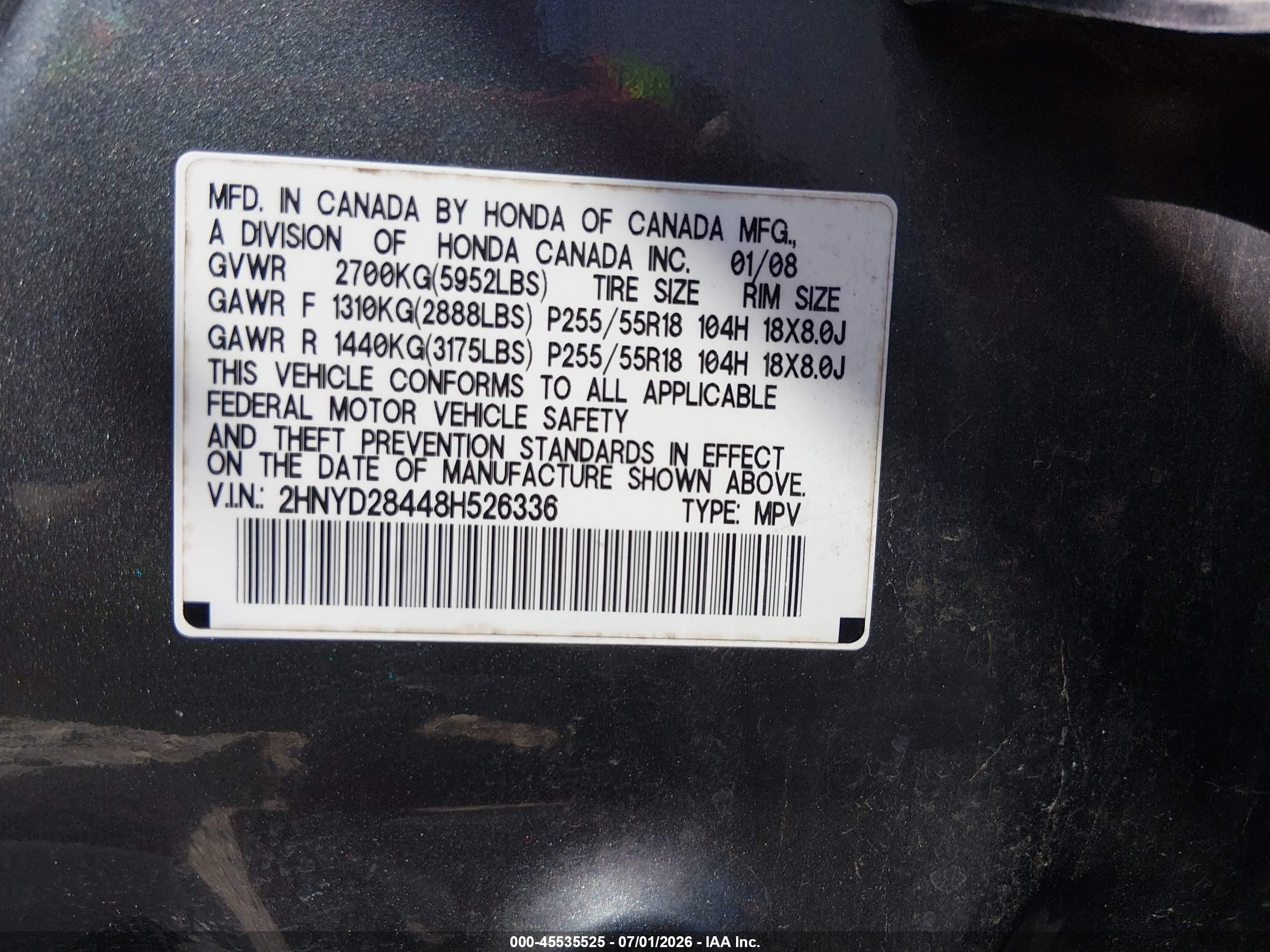 2008 Acura Mdx Technology Package Silver vin: 2HNYD28448H526336