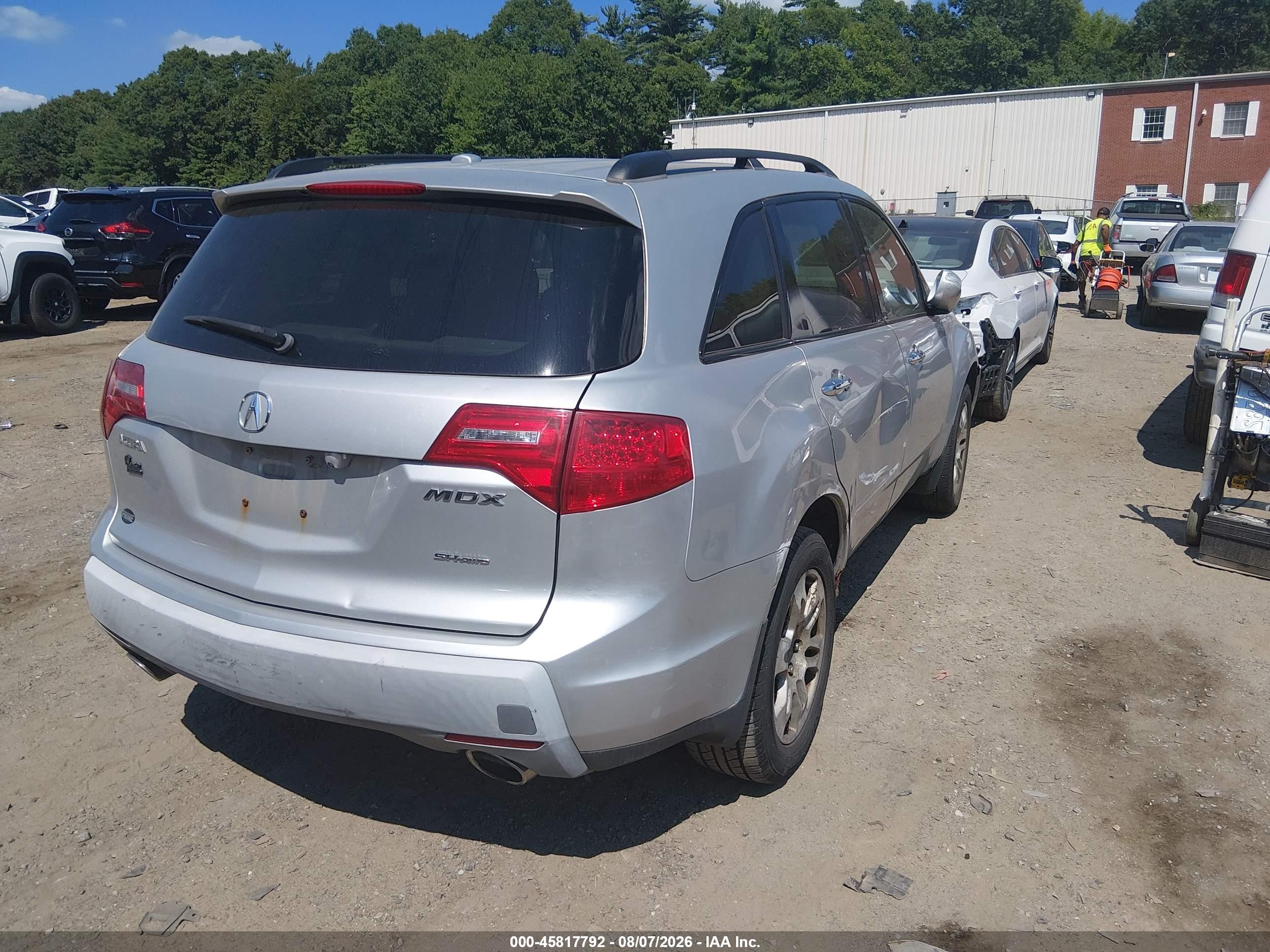 2008 Acura Mdx Technology Package Silver vin: 2HNYD28448H554265