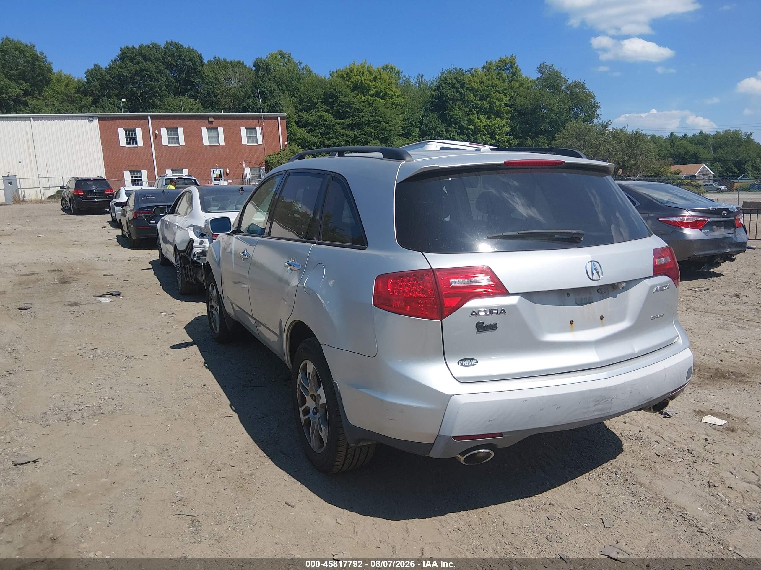 2008 Acura Mdx Technology Package Silver vin: 2HNYD28448H554265