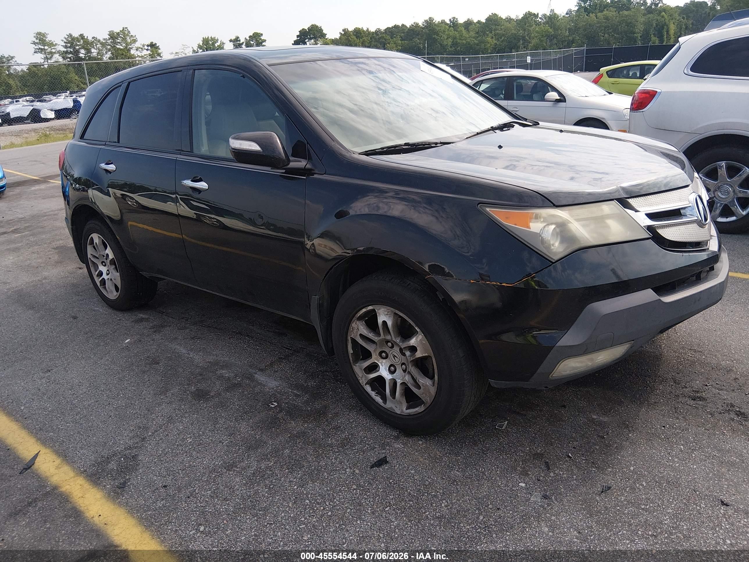 2009 Acura Mdx Technology Package Black vin: 2HNYD28449H513913