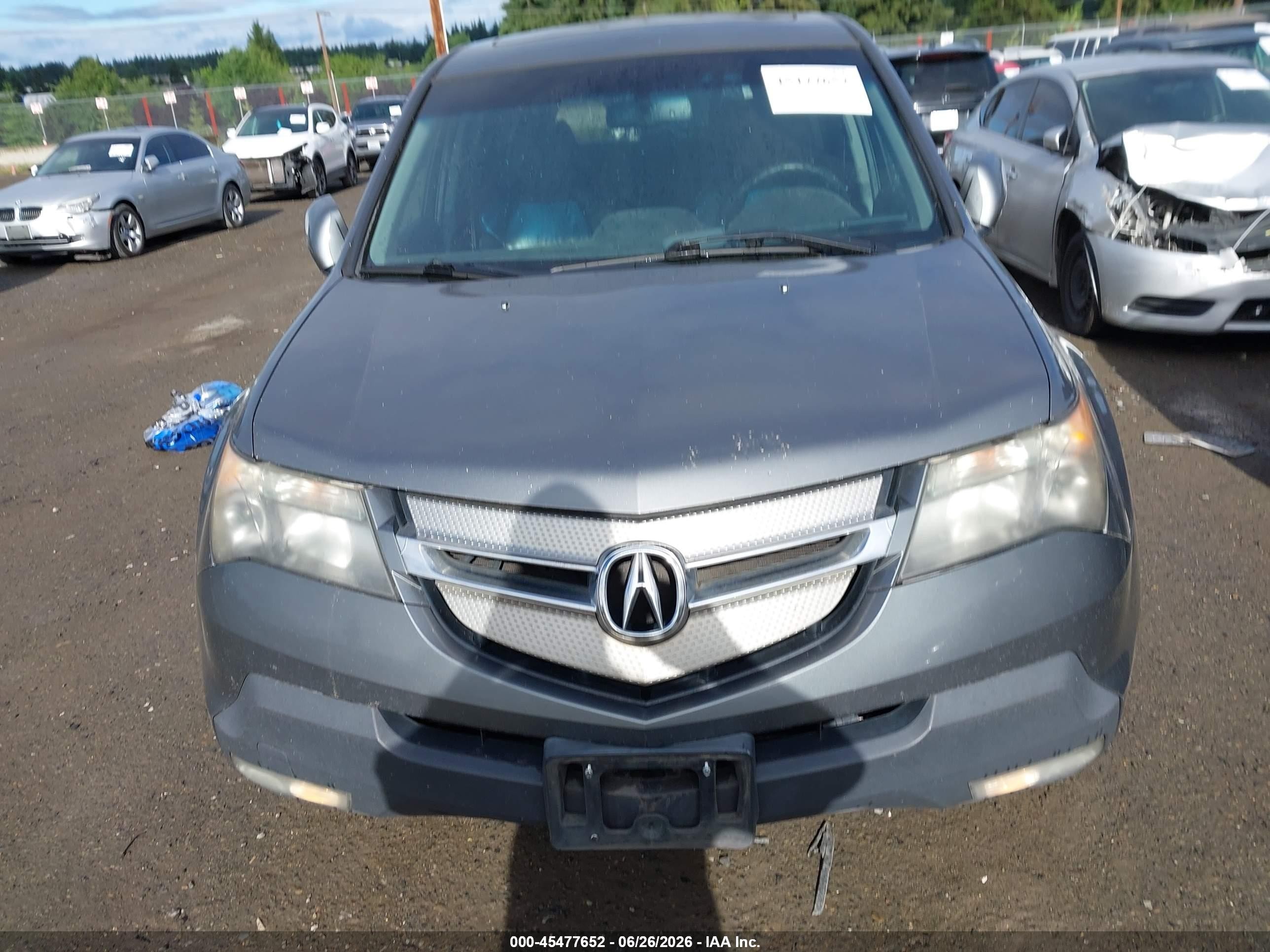 2008 Acura Mdx Technology Package Gray vin: 2HNYD28458H506256