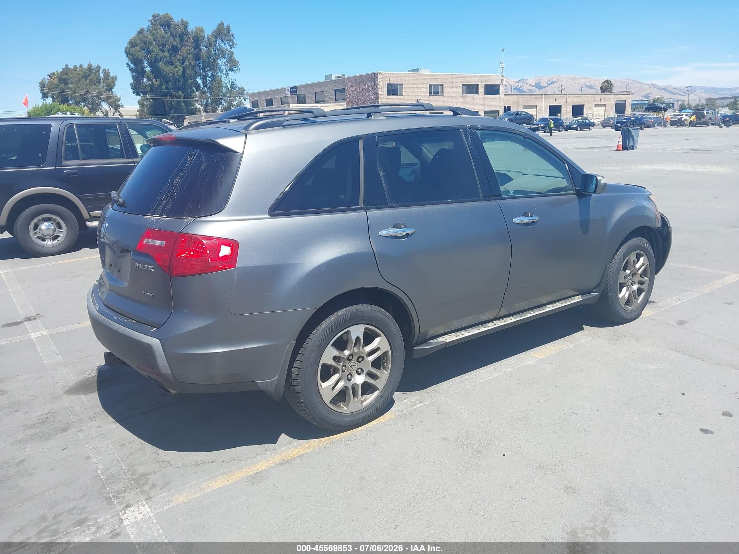 2008 Acura Mdx Technology Package Gray vin: 2HNYD28458H542402
