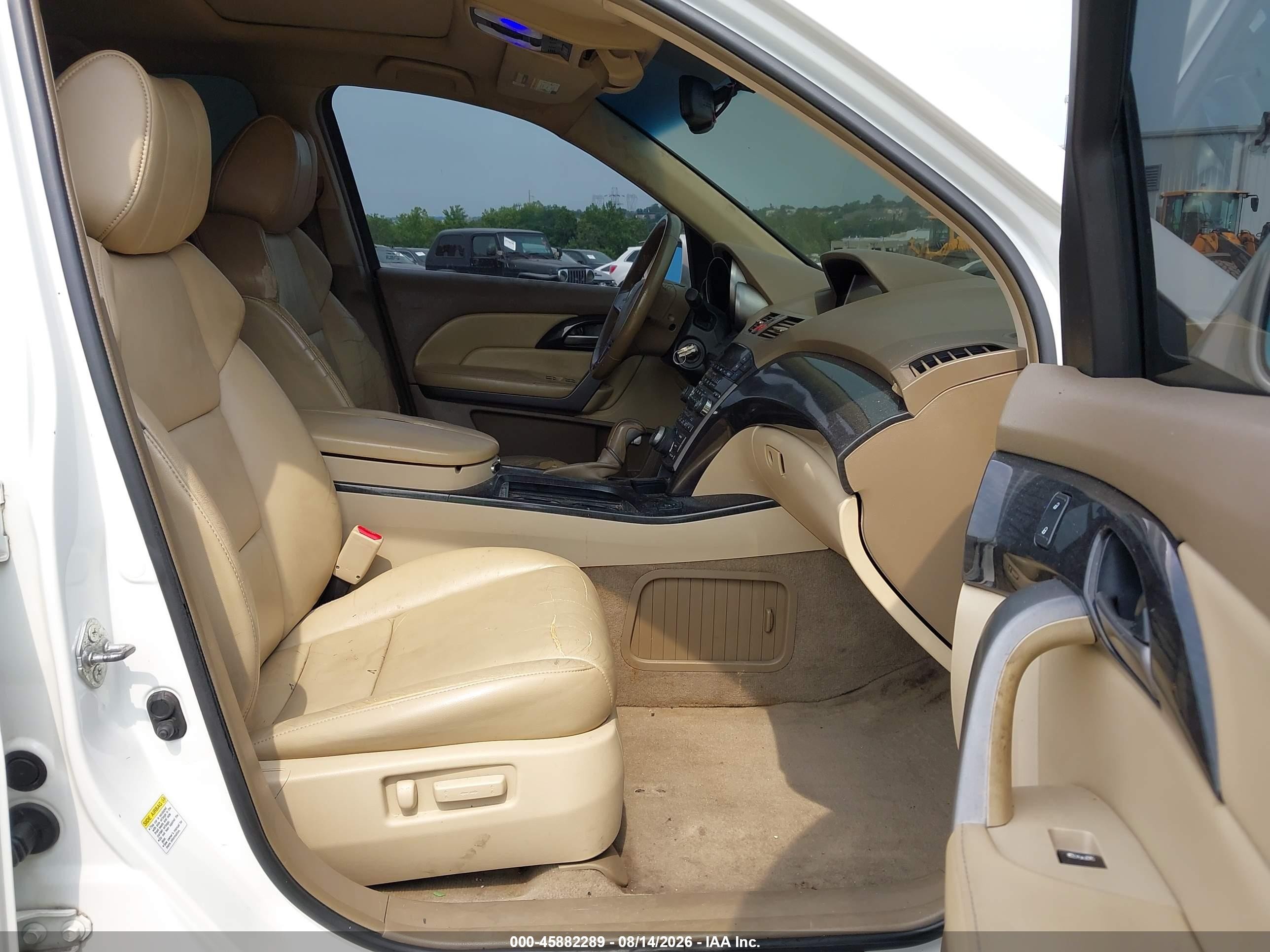 2008 Acura Mdx Technology Package White vin: 2HNYD28458H551844