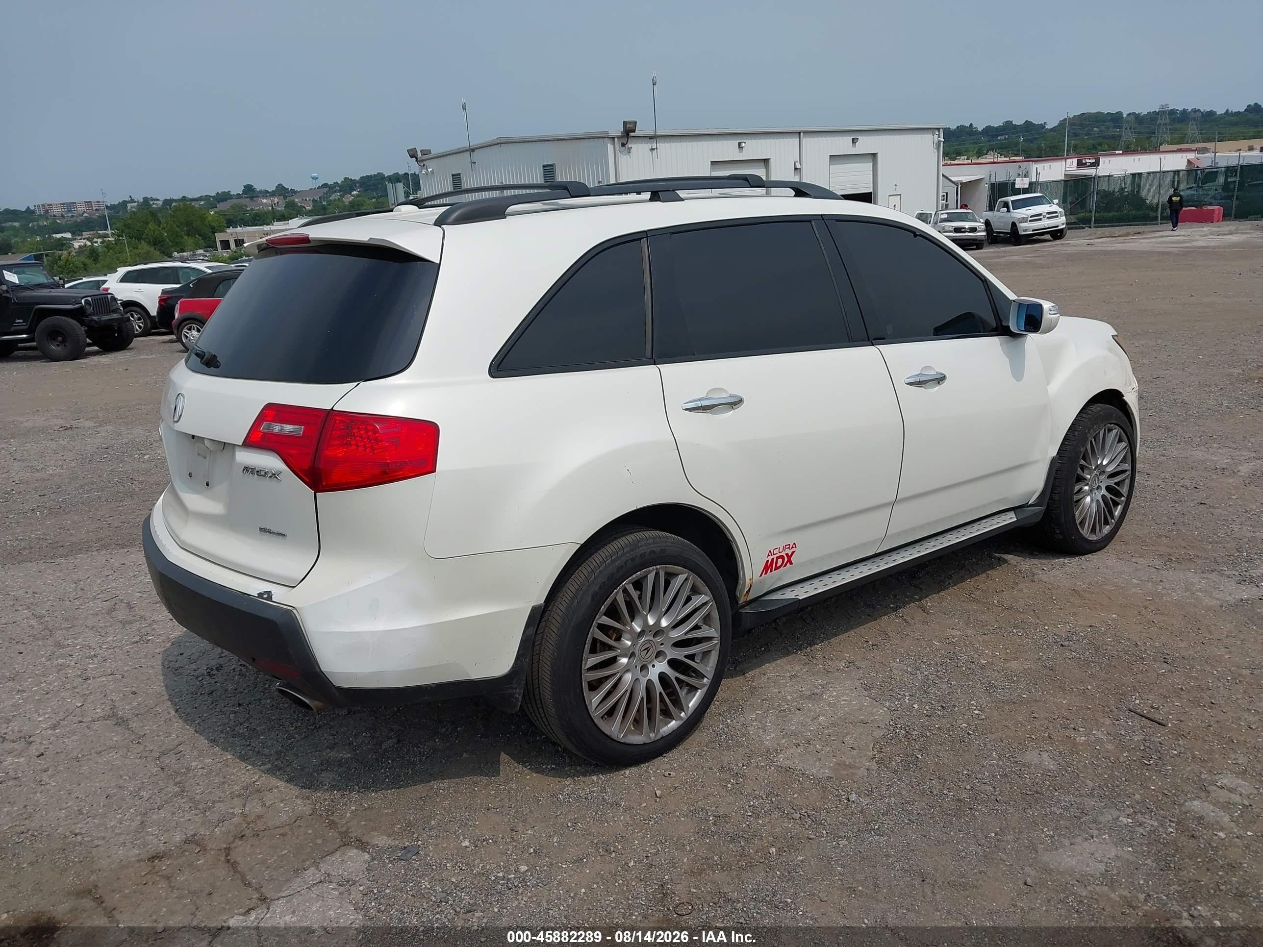 2008 Acura Mdx Technology Package White vin: 2HNYD28458H551844