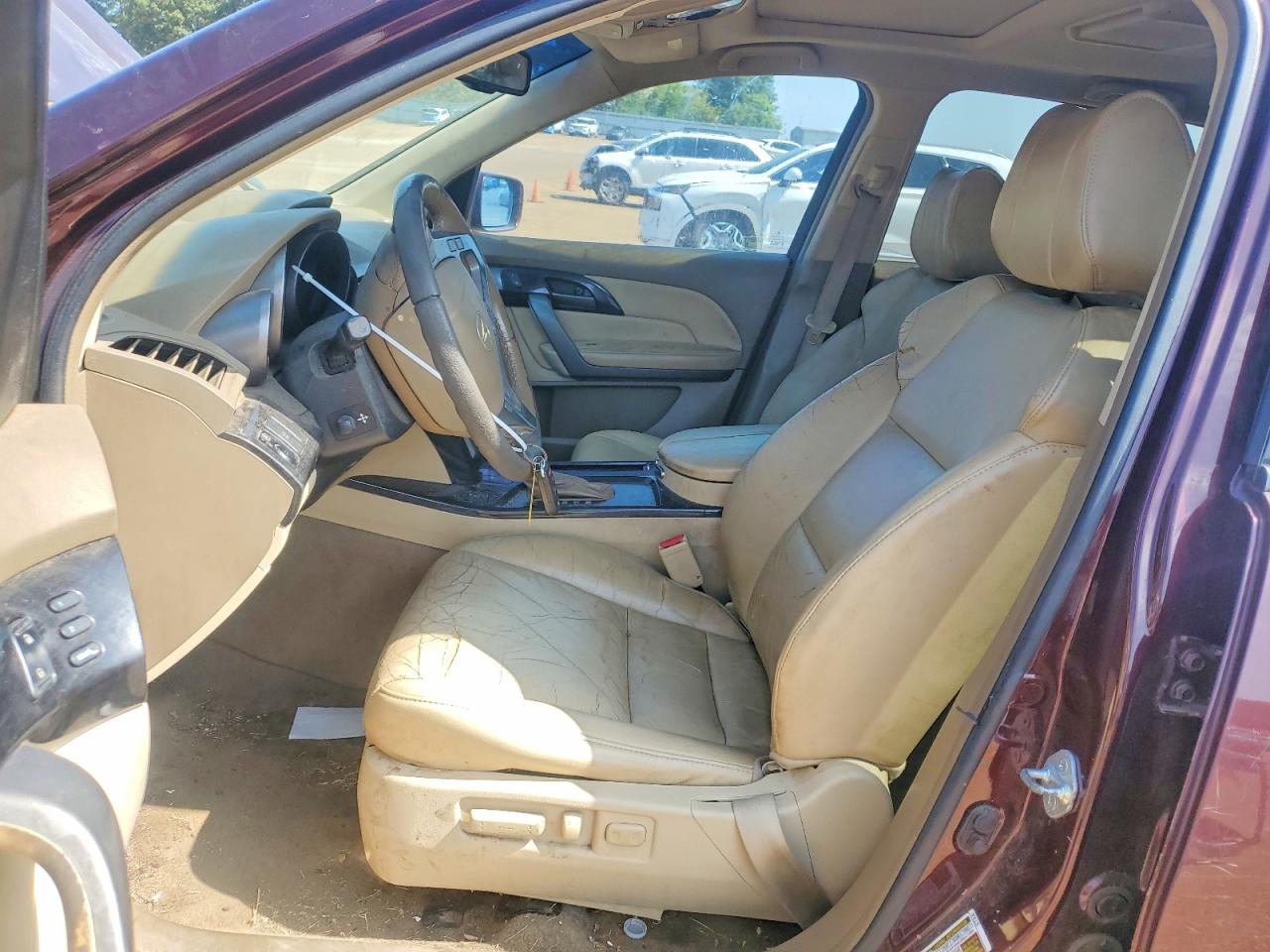 2009 Acura Mdx Technology Red vin: 2HNYD28459H502452